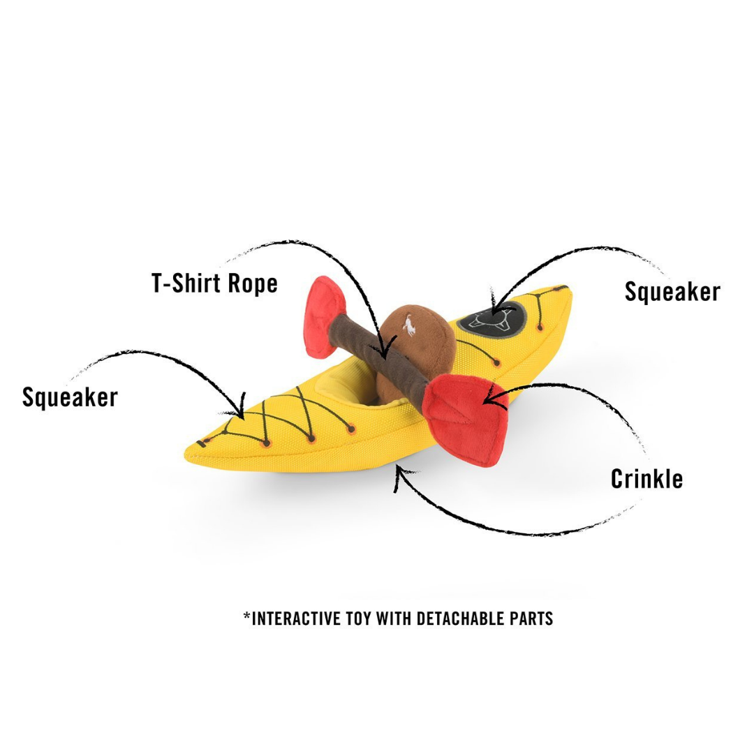 Camp Corbin Kayak Dog Toy - Durable Floating Chew Toy for Medium & Large Dogs - Perfect for Pool, Lake & Beach Playtime
