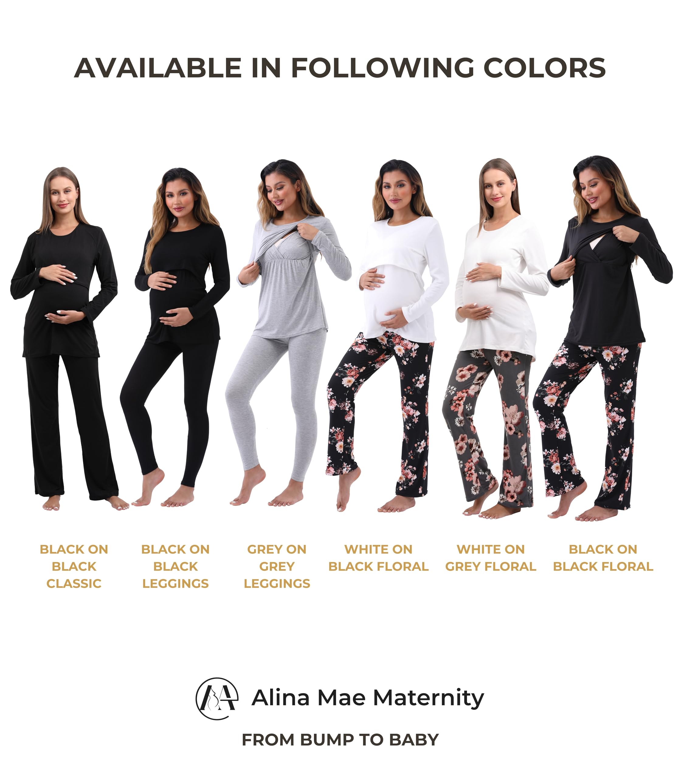 Comfortable Maternity Nursing Pajama Sets for Women - Soft Pregnancy Sleepwear & Lounge Wear for Breastfeeding Moms - Perfect for Nighttime Nursing, Relaxing at Home, and Postpartum Recovery