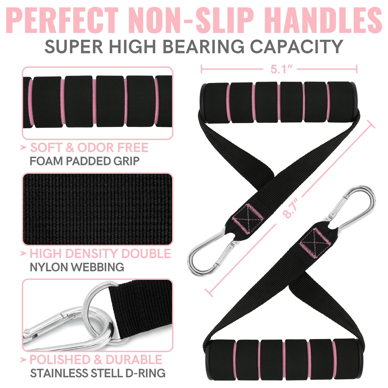 Aihoye Resistance Bands Set for Home Workout - 5-Piece Exercise Bands with Door Anchor, Handles & Carry Bag for Strength Training, Yoga, Pilates & Physical Therapy | Perfect for Gym, Travel & Rehabilitation