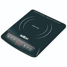 SALTON Portable Induction Cooktop - Cool Touch Surface, 1800W, 10 Temperature Settings, ID1948 - Perfect for Home, Office, Dorm & RV Cooking