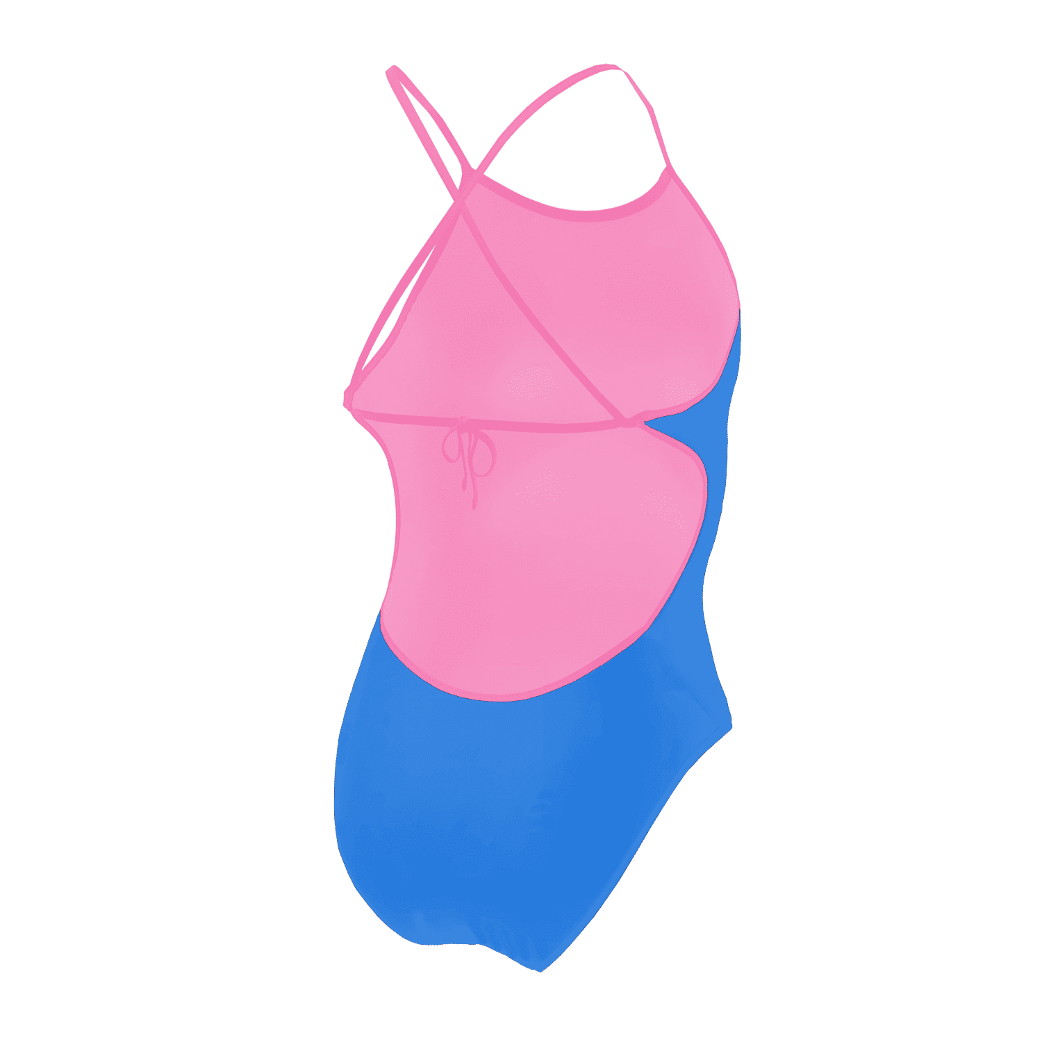Jowe Women's Tie Back Swimsuit - Sexy One Piece Bathing Suit for Women, Aquarius Print & Vibrant Colors - Perfect for Beach Vacations, Pool Parties & Summer Getaways