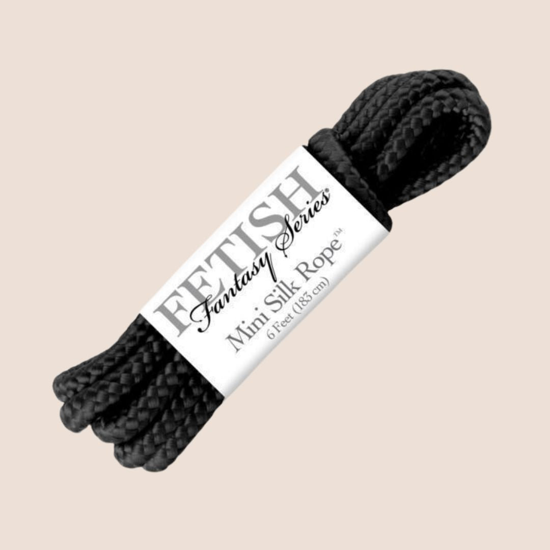 Fetish Fantasy Mini Silk Bondage Rope for Beginners | Soft & Safe Restraints for Sensual Play, BDSM, and Couples Bonding | Perfect for Bedroom, Roleplay, and Intimate Exploration