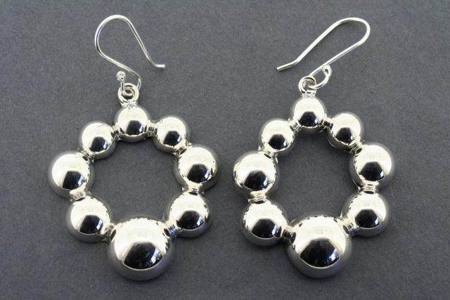 8mm Stainless Steel Beaded Circle Hoop Earrings for Women - Minimalist Dainty Jewelry for Everyday Wear & Special Occasions
