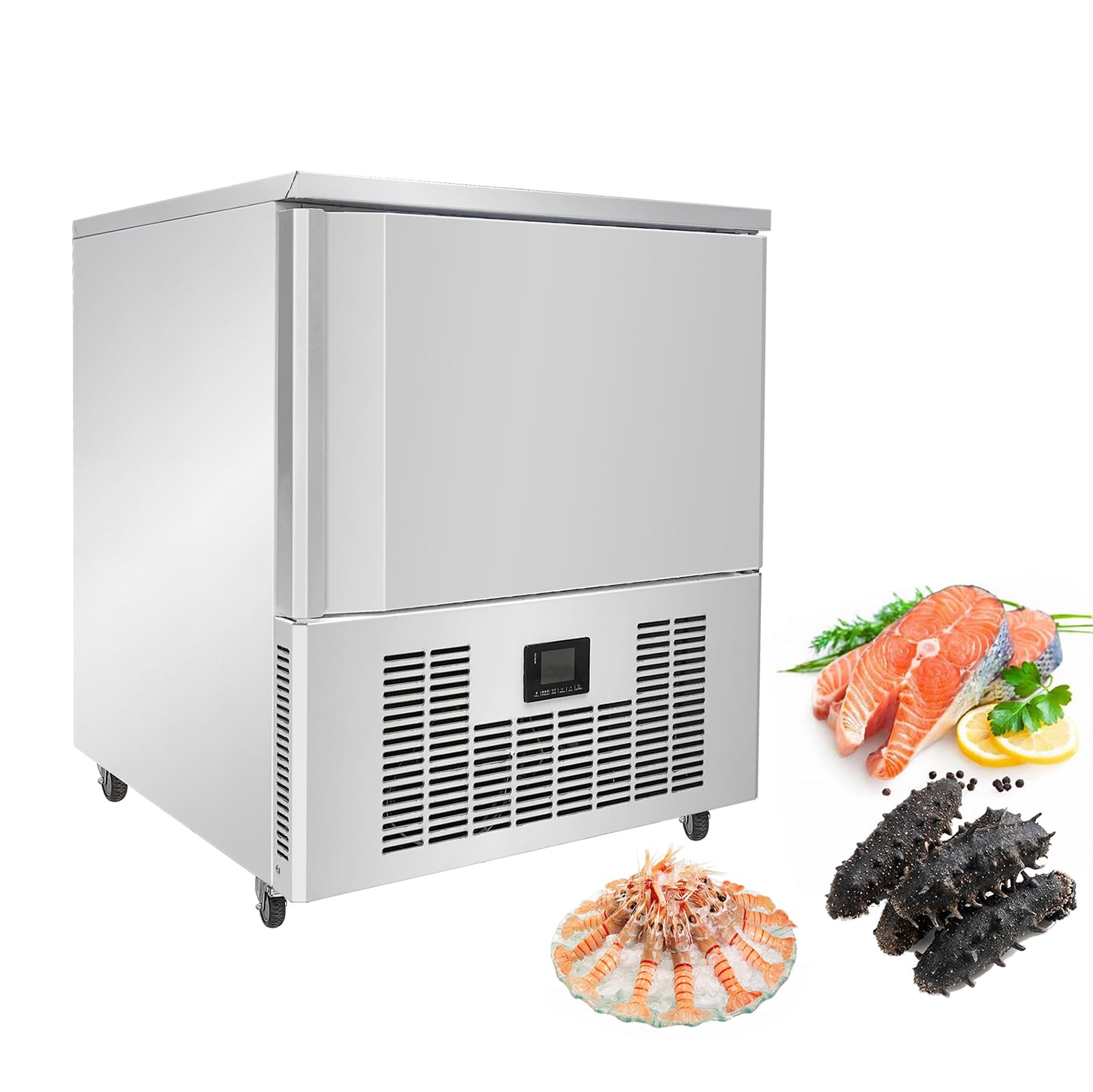 Kolice Commercial 5-Tray Blast Freezer & Chiller - Fast Freezing for Ice Cream, Cakes, Chicken, Fish & Sushi Rice - Ideal for Restaurants, Hotels, Schools & Commercial Kitchens - Heavy-Duty Chest Freezer with Batch Freezing Capability