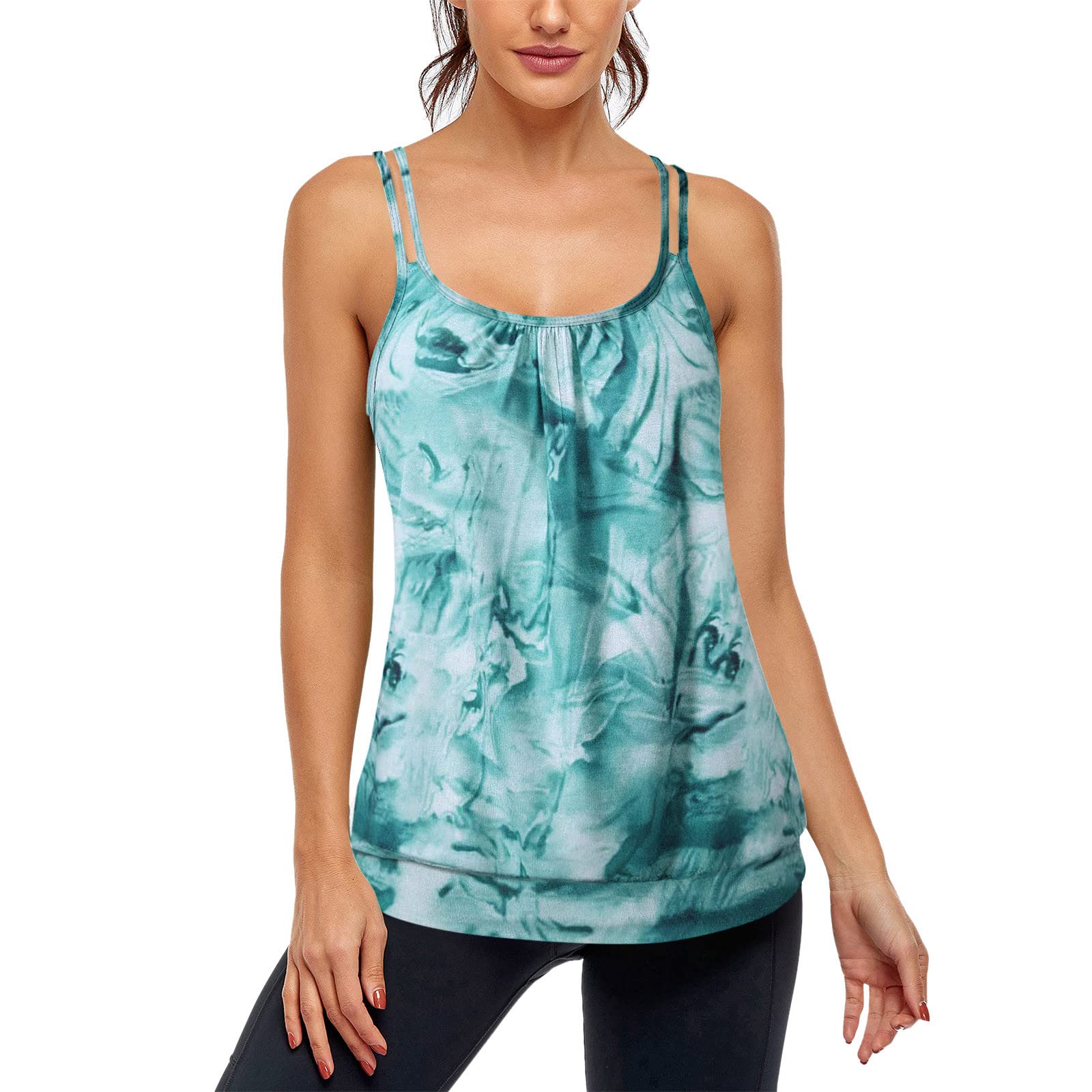Gibobby Women's Sleeveless V-Neck Ruffle Tank Top - Casual Summer Blouse for Beach, Party & Everyday Wear