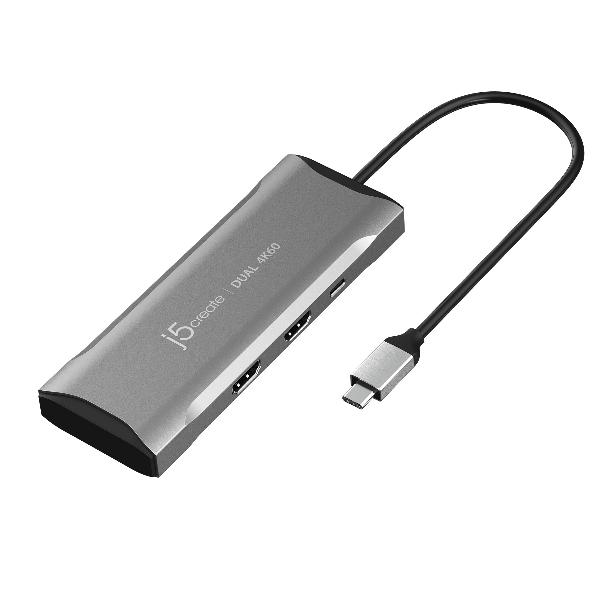 USB C Dual HDMI 4K60 Mini Dock - Portable USB-C Hub with Dual 4K HDMI Outputs for MacBook, Dell, HP Laptops - Perfect for Home Office, Gaming & Multi-Monitor Setup