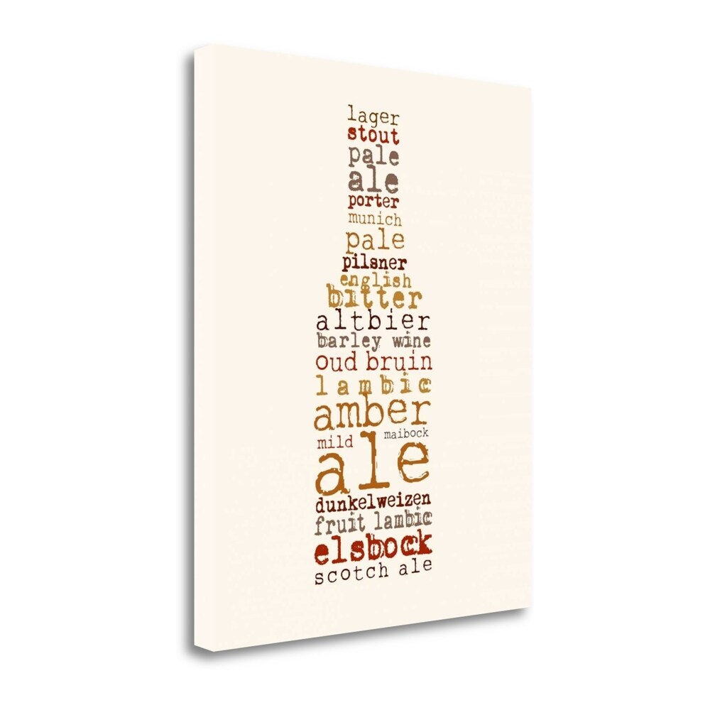 Beer Bottle Fine Art Giclee Print by Anna Quach - Gallery Wrapped Canvas Wall Art - Ready to Hang - Perfect for Home, Bar, Restaurant & Office Decor