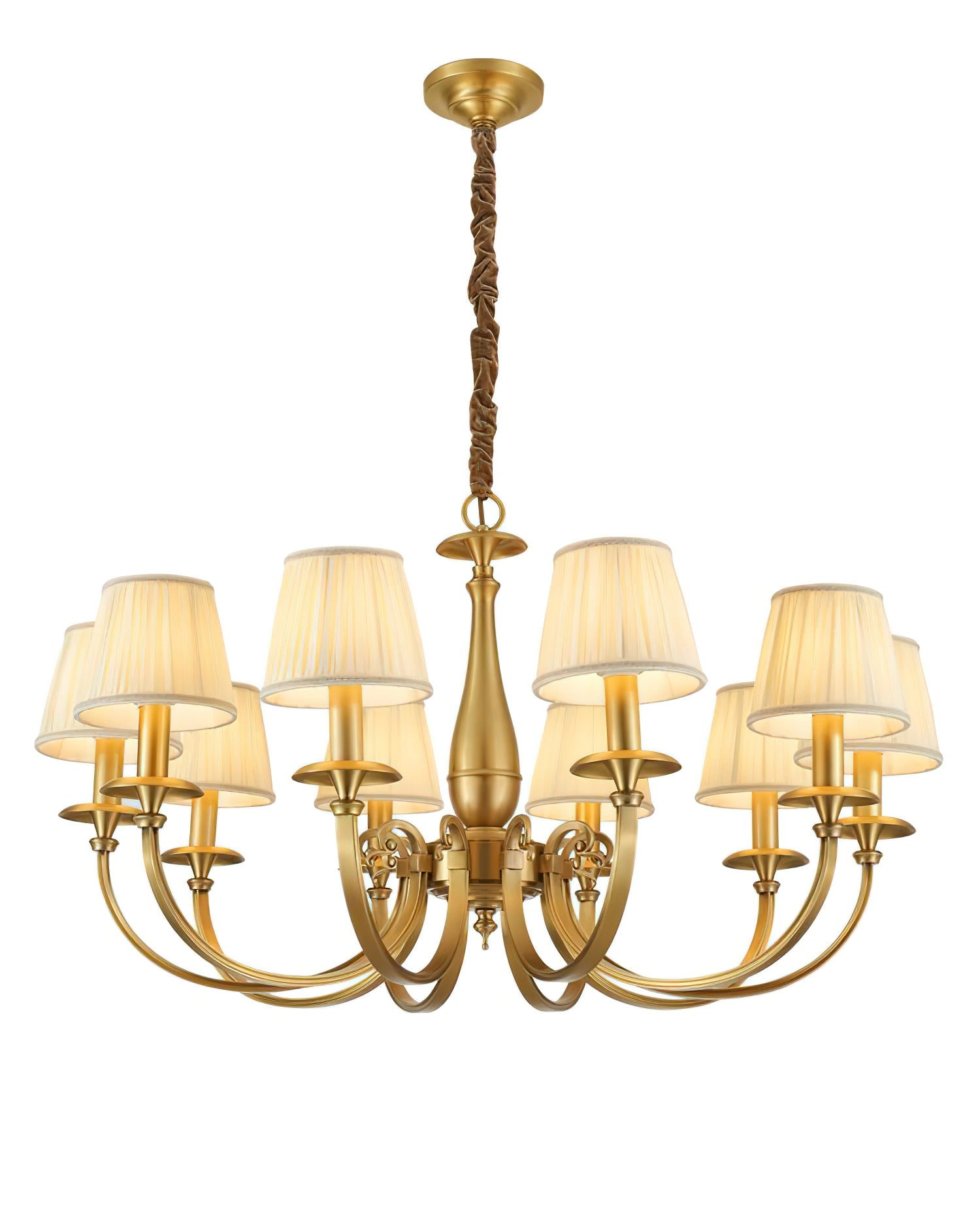 Elegant Menlo Park Chandelier - Modern Crystal Ceiling Light Fixture for Dining Room, Living Room & Bedroom | Perfect for Home Decor & Wedding Venues