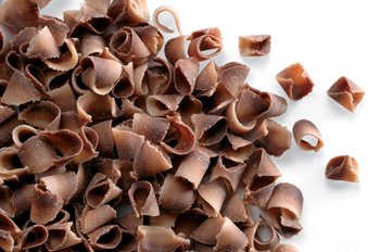 Premium Belgian Chocolate Curls - Blossom Curls Marble Design - 12Lbs Bulk for Baking, Desserts & Gourmet Treats