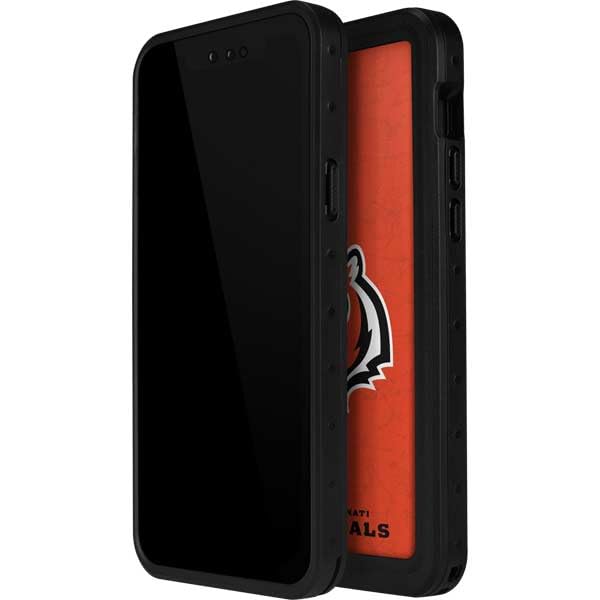 Waterproof iPhone 12 Pro Max Case - Officially Licensed NFL Cincinnati Bengals Distressed Design Phone Cover | Perfect for Outdoor Sports, Travel & Game Day Protection