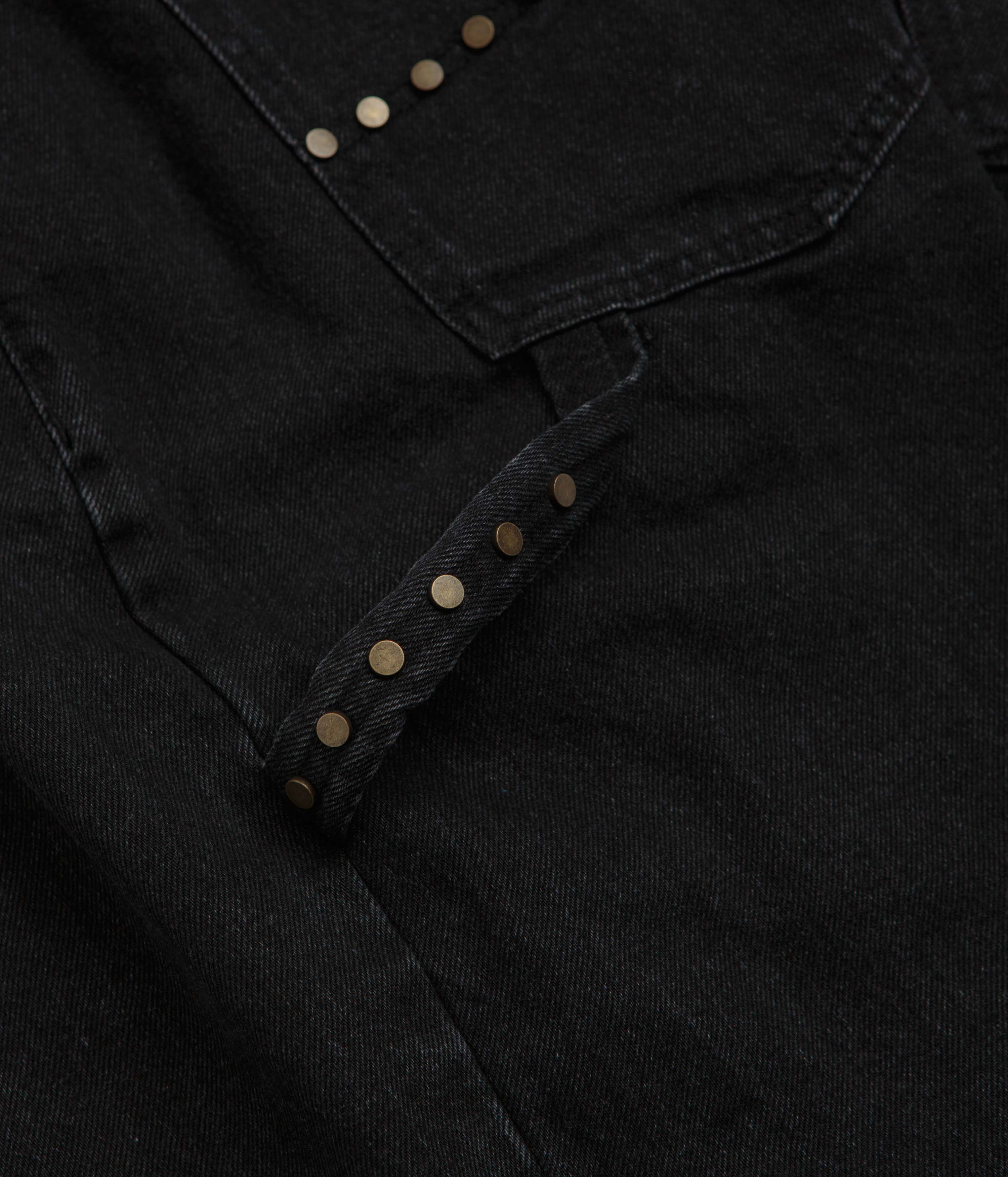 Butter Goods Rivet Denim Shorts for Men - Washed Black Distressed Denim Shorts | Casual Summer Streetwear for Outdoor Activities & Travel
