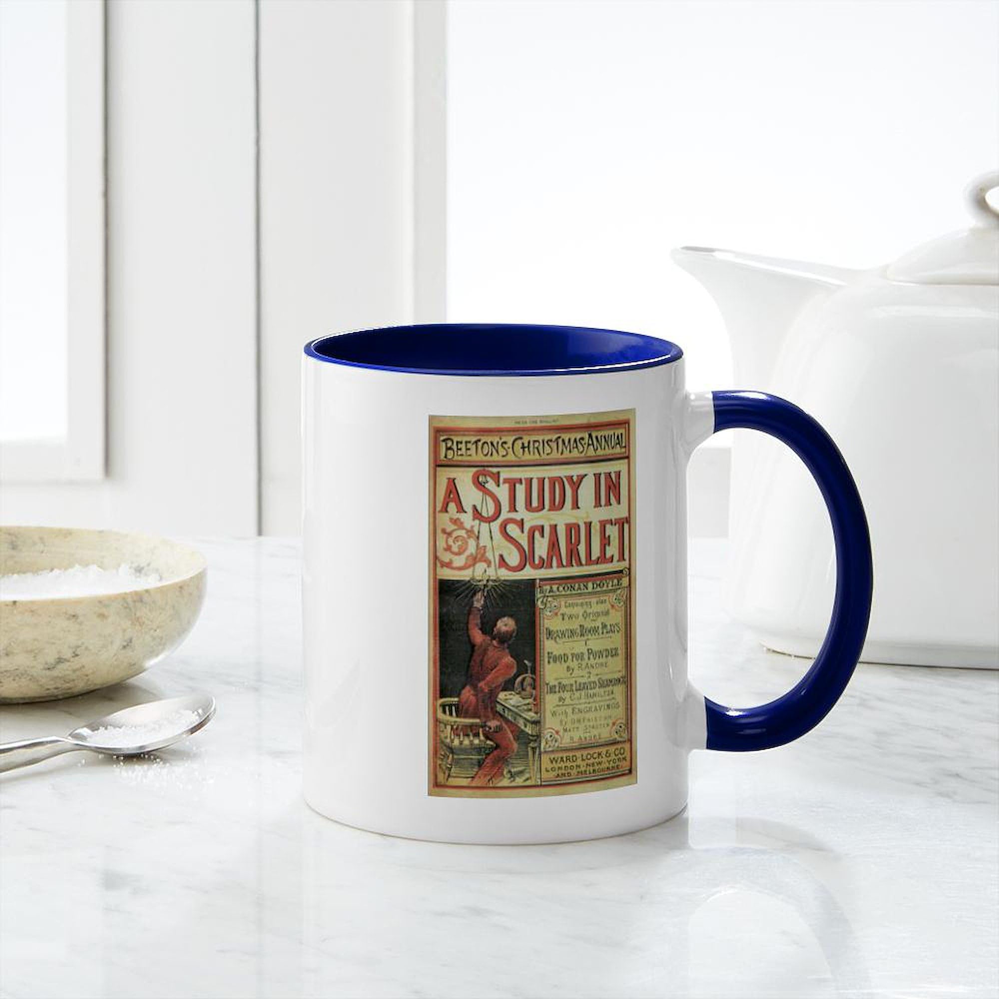 Sherlock Holmes 11 oz (325 ml) Ceramic Coffee Mug - Perfect for Tea, Hot Chocolate & Office Use - Gift for Book Lovers & Mystery Fans
