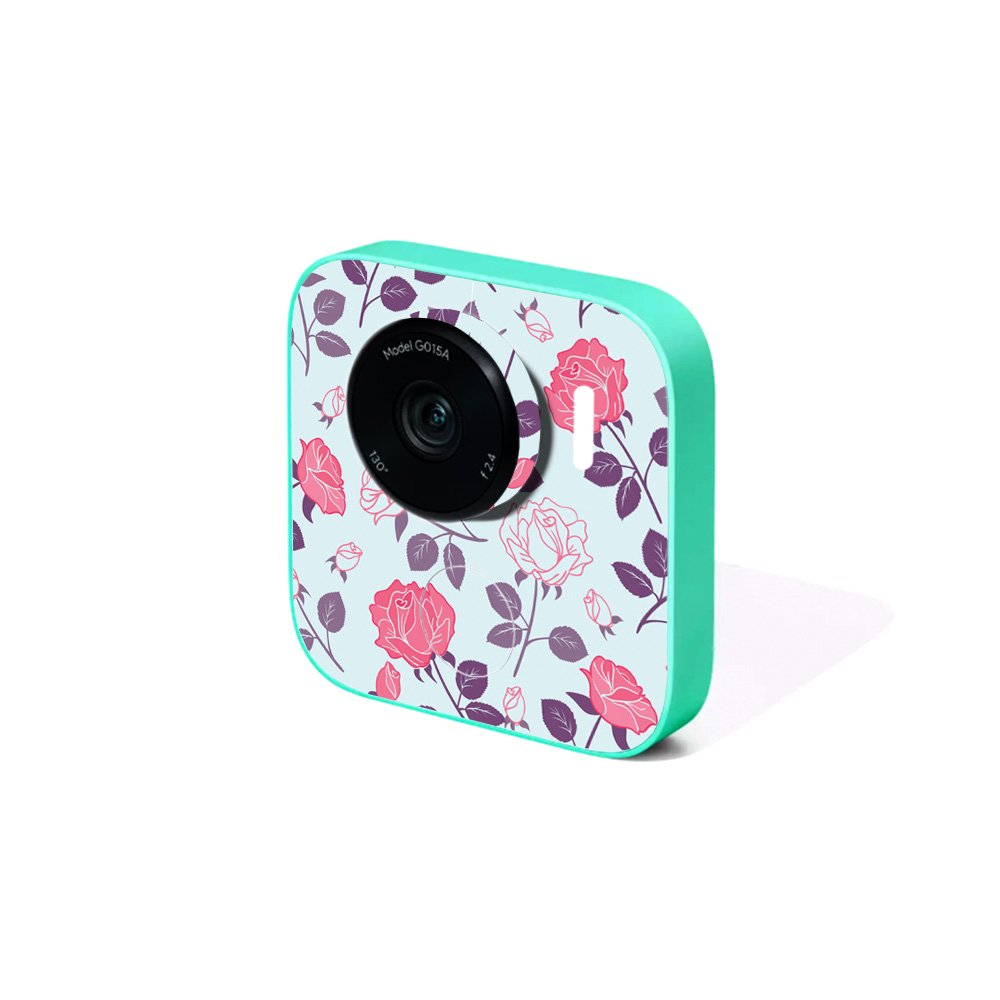 MightySkins Vinyl Decal Wrap Cover for Google Clips Camera - Vintage Floral Design | Protective & Durable Skin | Easy to Apply & Remove | Made in USA | Perfect for Travel, Home Security & Photography Enthusiasts