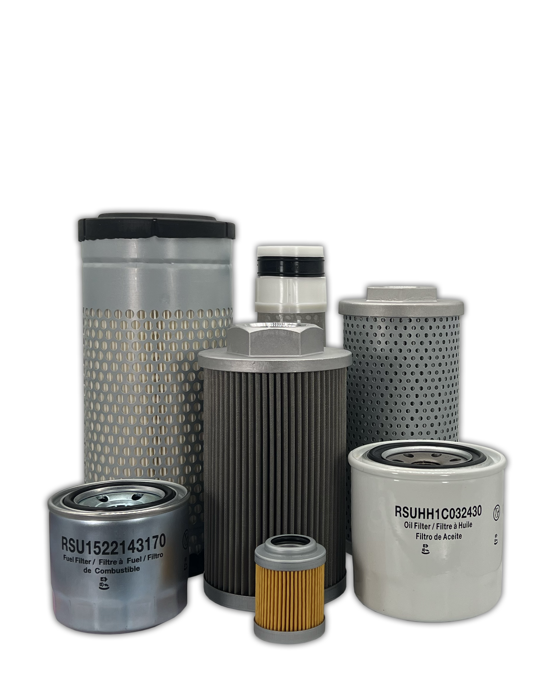 HERO® Maintenance Filter Kit for Kubota KX91-3S Excavator - Air, Oil & Fuel Filters Replacement Set for Construction Equipment
