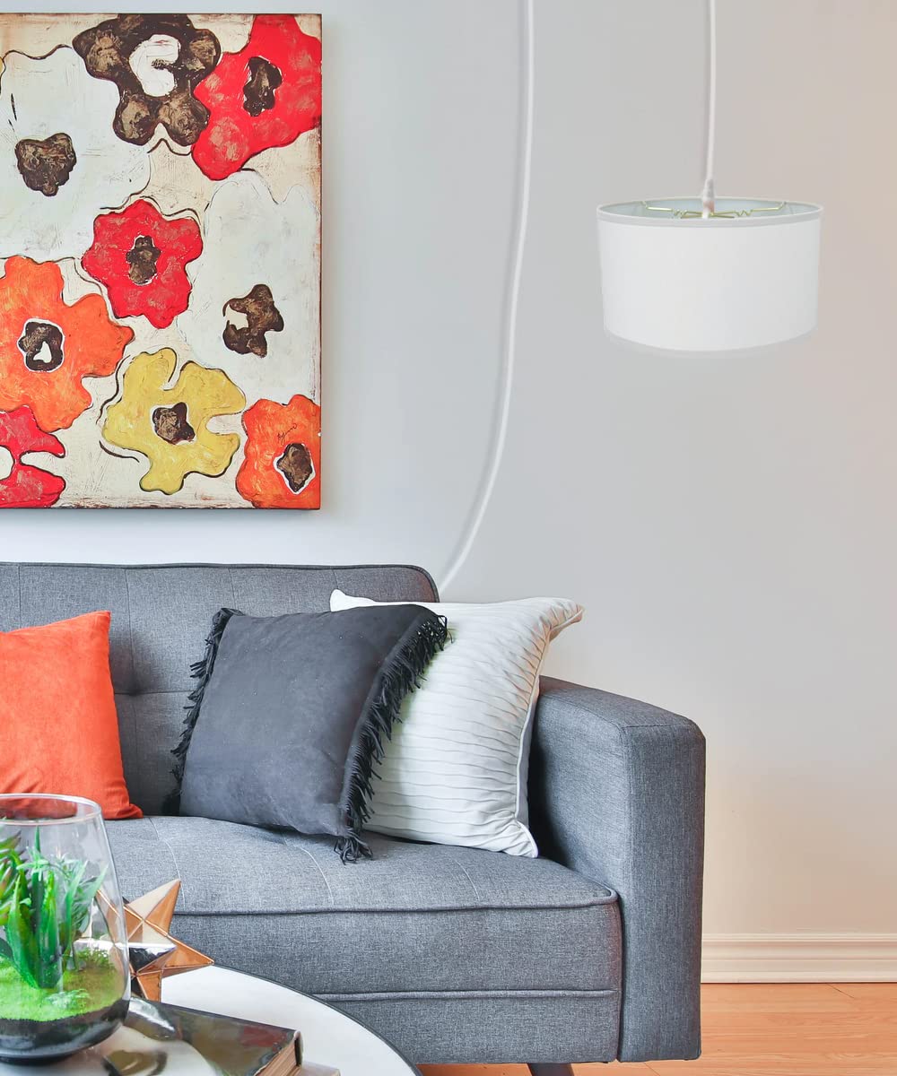 1 Light Swag Plug-in Pendant Light with 18