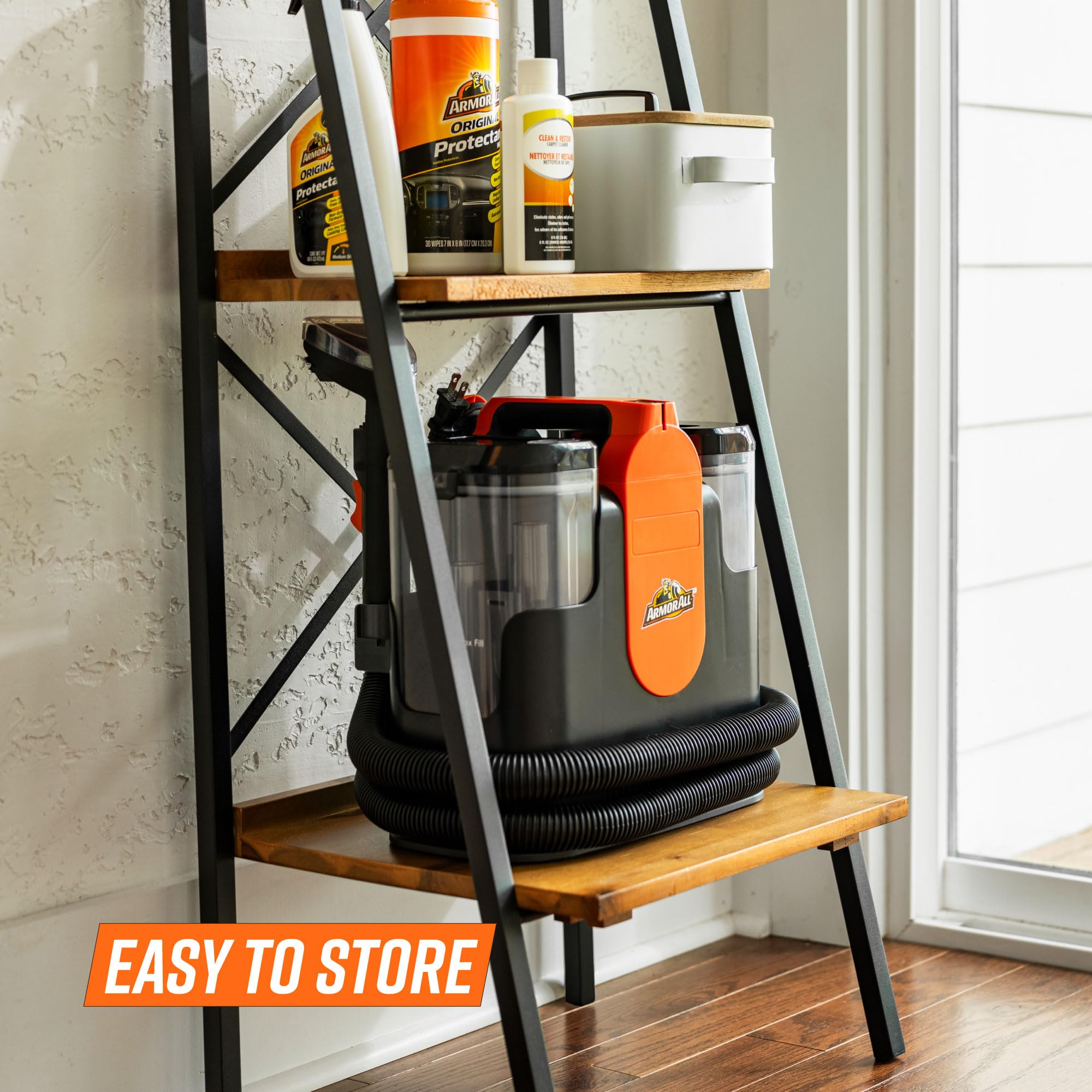 Armor All SCC301 0901 Upholstery & Carpet Cleaner - Powerful Auto Detailing Kit with Tools for Pet Hair, Car Seats, Area Rugs & Couches | Ideal for Home, Office & Vehicle Interior Cleaning
