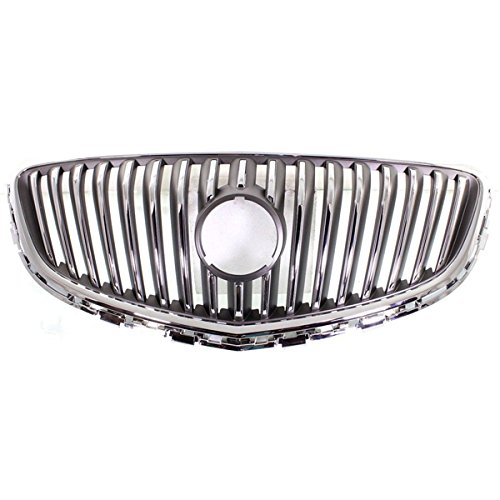 Chrome Front Grille Assembly Compatible with 2012-2017 Verano (Type 1 Bumper Cover) - Upgrade Your Car's Style & Protection for Daily Driving & Show Car Events