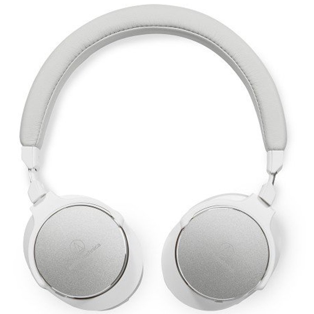 Audio-Technica ATH-SR5WH White On-Ear High-Resolution Headphones with Deep Bass - Perfect for Music Lovers, Travel & Studio Monitoring