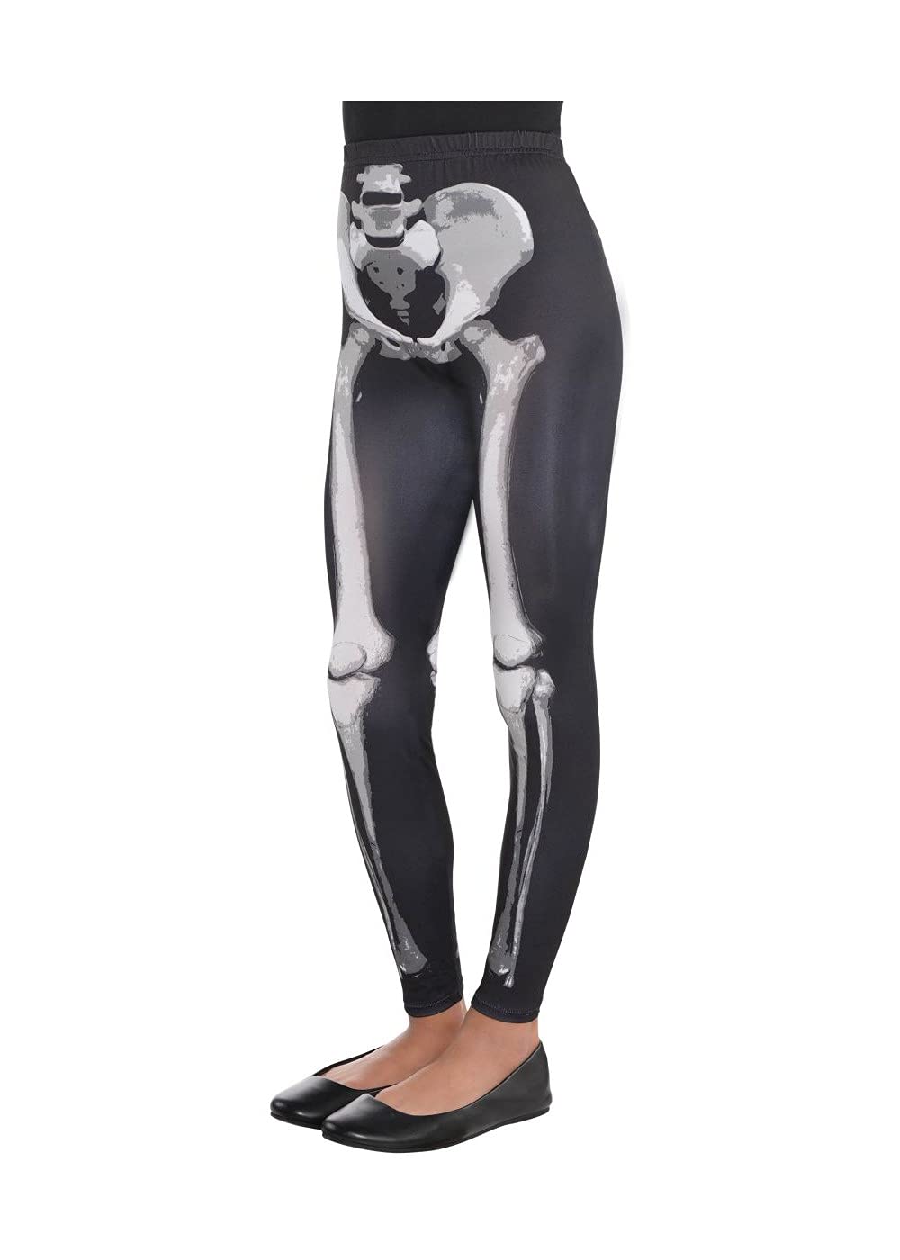 amscan Women's High Waisted Leggings - Soft Stretchy Yoga Pants for Workout, Running & Lounge Wear - Plus Size Options Available