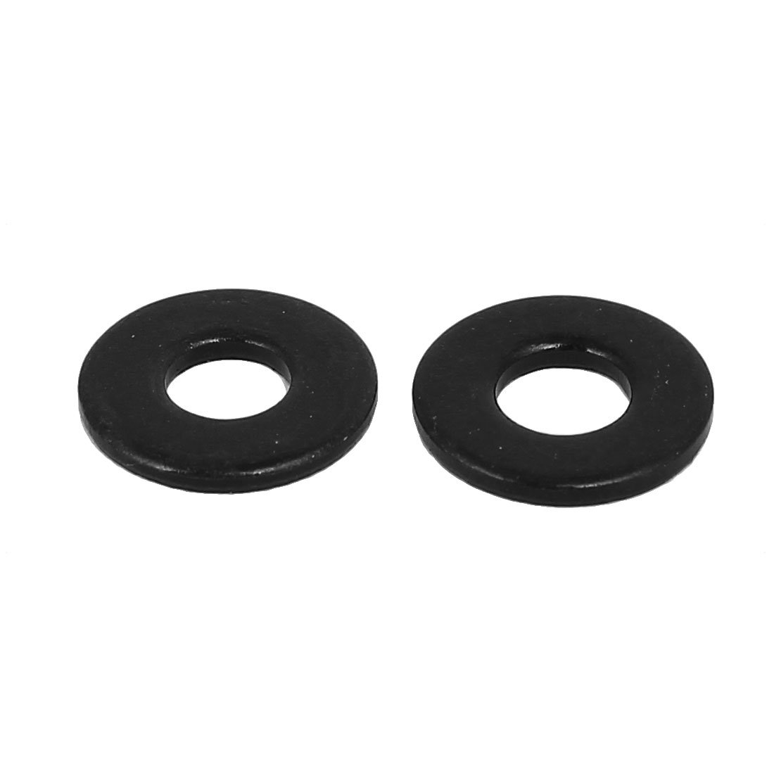 IIVVERR M4 x 10mm x 1mm Black Zinc Plated Flat Washers - 200PCS Stainless Steel Spacers & Gaskets for DIY, Furniture Assembly, Automotive & Machinery Repair - Metric Fastener Hardware Kit
