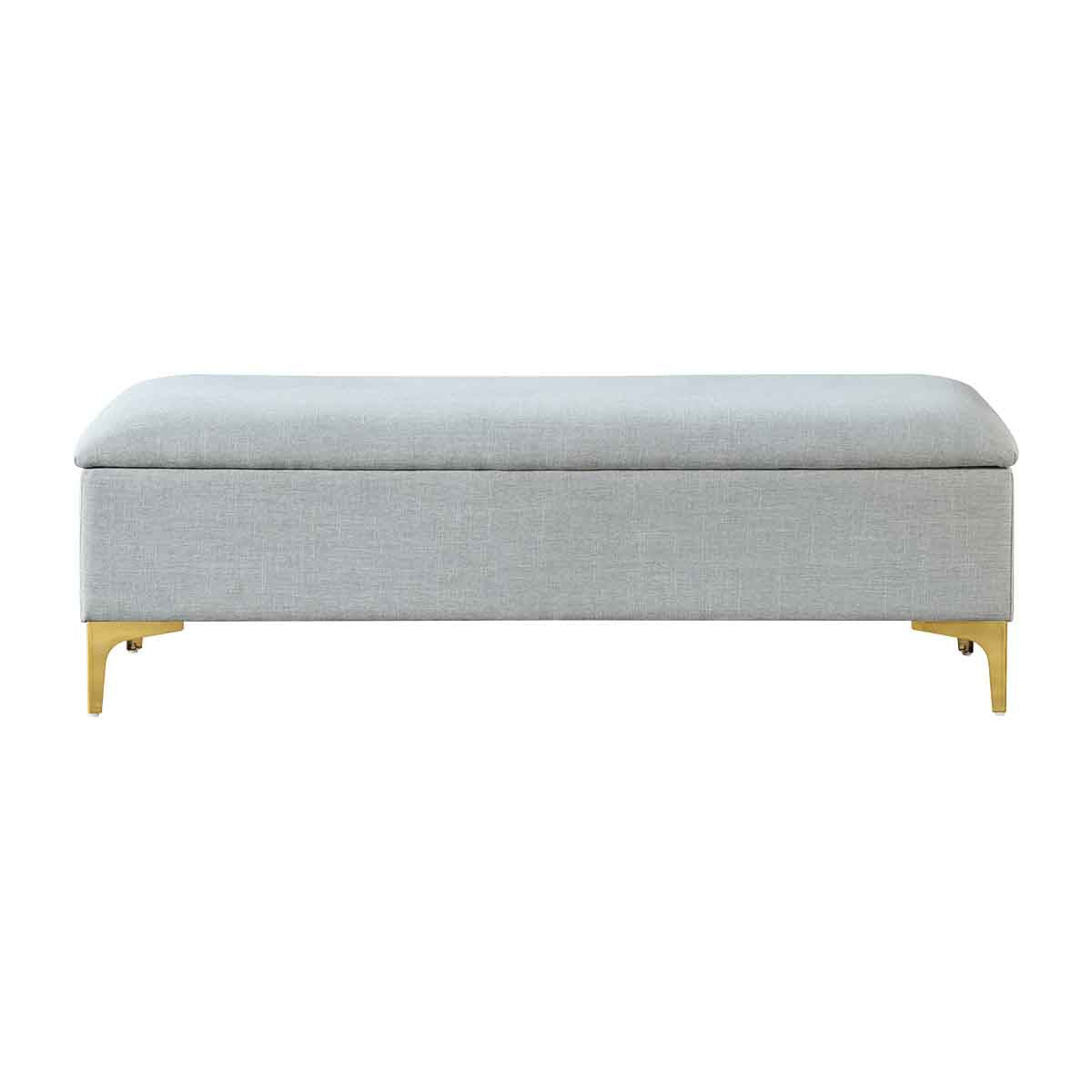 Georgia Fabric Storage Bench with Lift Top - Stylish Upholstered Ottoman for Entryway, Living Room & Bedroom - Perfect for Shoes, Blankets & Home Organization