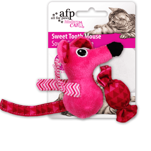 AFP Modern Cat Sweet Tooth Mouse Toy - Interactive Play for Indoor Cats, Fun Teaser for Kittens & Adult Cats - Perfect for Playtime & Exercise