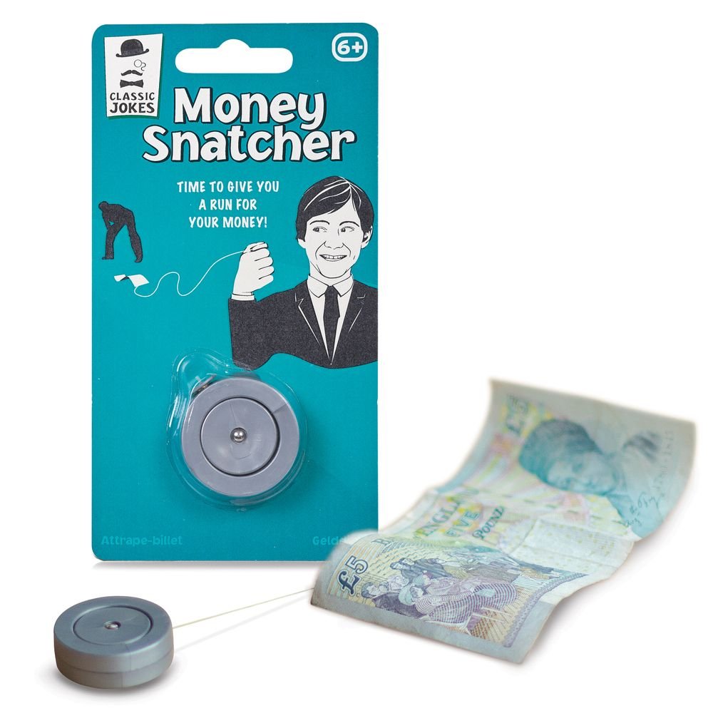 Money Cash Snatcher Classic Prank Toy - Funny Office Desk Gadget for Practical Jokes & Gifts - Perfect for Pranks, Gag Gifts, and Workplace Humor