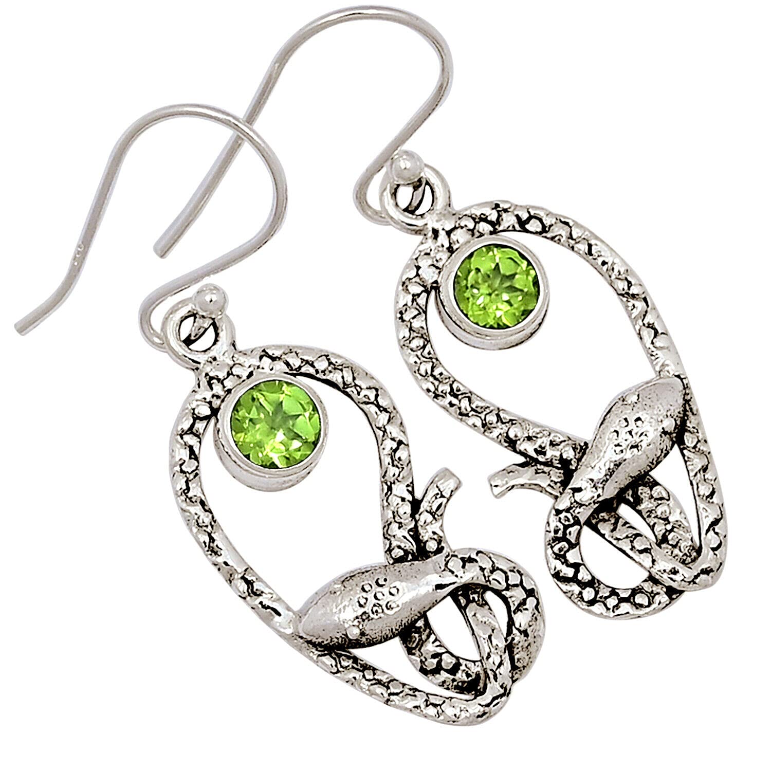 Peridot 925 Sterling Silver Stud Earrings for Women - Dainty Green Gemstone Jewelry - Perfect for Everyday Wear, Gift Giving & Special Occasions