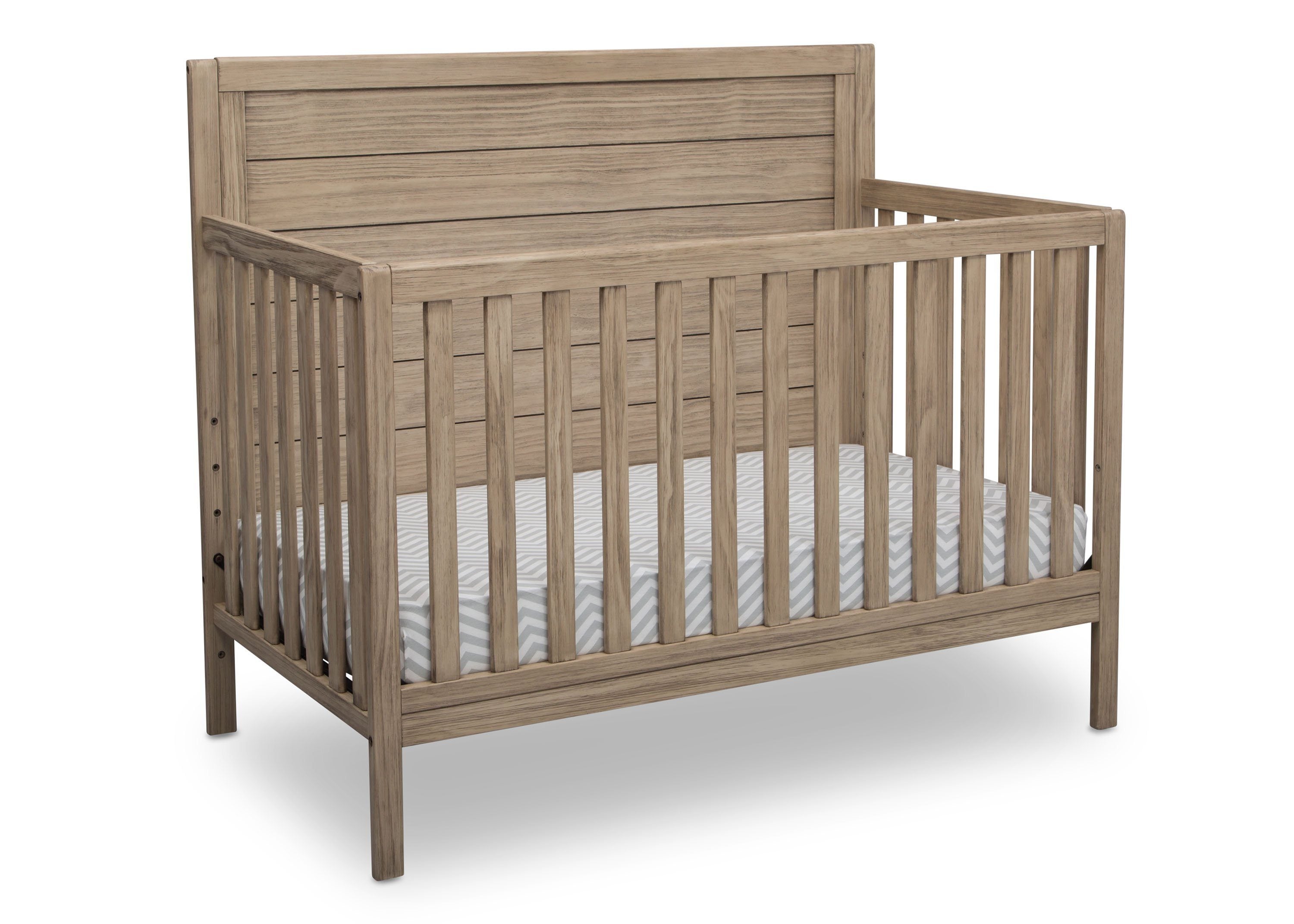 Cambridge 4-in-1 Convertible Baby Crib - White Nursery Furniture for Newborn to Toddler Bed | Perfect for Modern Nursery, Bedroom & Daycare Use