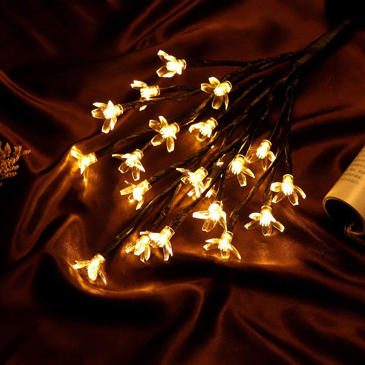 Solar Powered Fairy Lights - Warm White Outdoor Solar Path Lights for Garden, Yard, Walkway, Driveway | Weatherproof Stainless Steel Landscape Lighting | Perfect for Patio Decor, Pathway Illumination & Backyard Ambience (1 Pack)