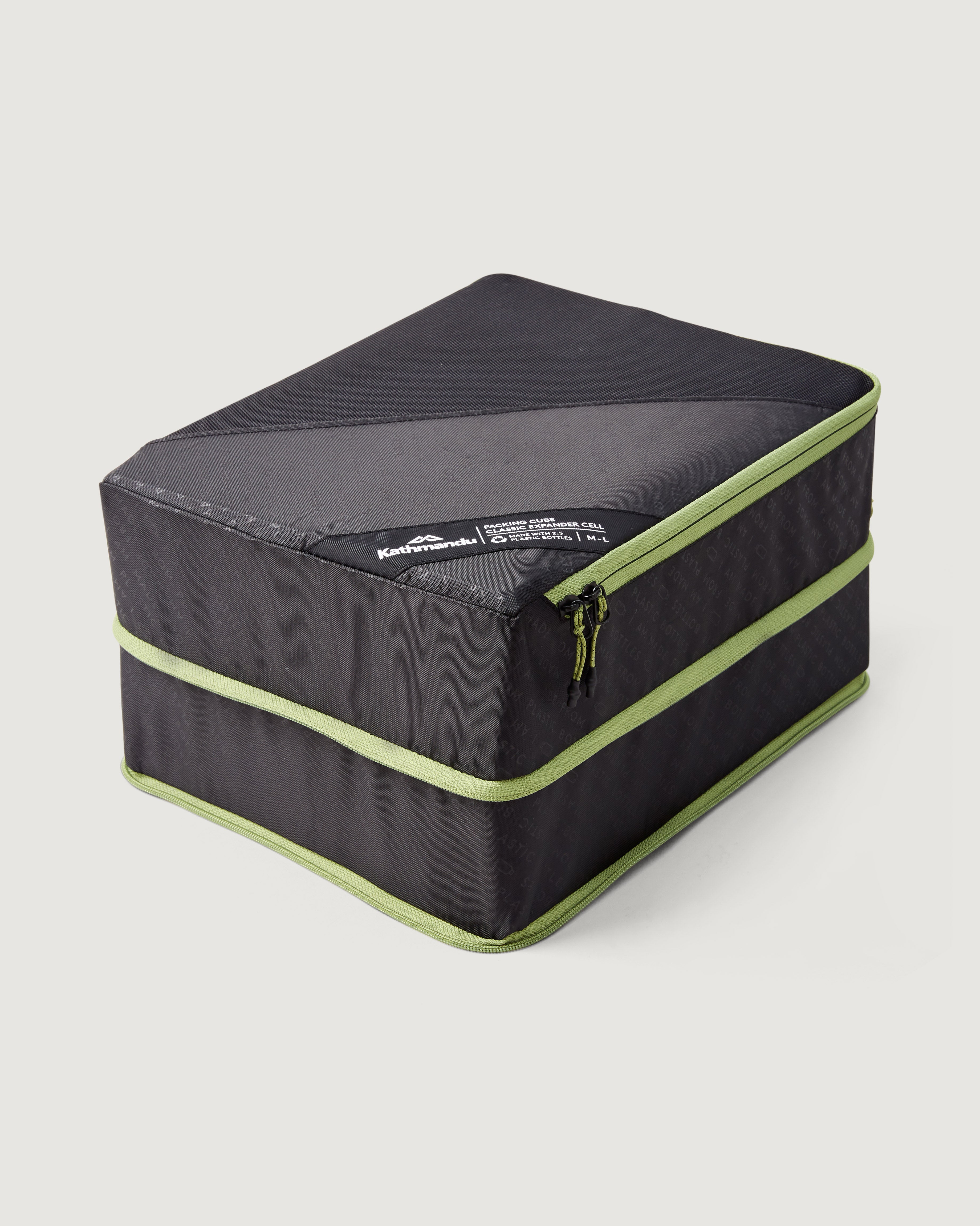 Premium Packing Cubes for Travel - Expandable Medium & Large Organizer in Black - Perfect for Suitcases, Backpacks & Closet Storage