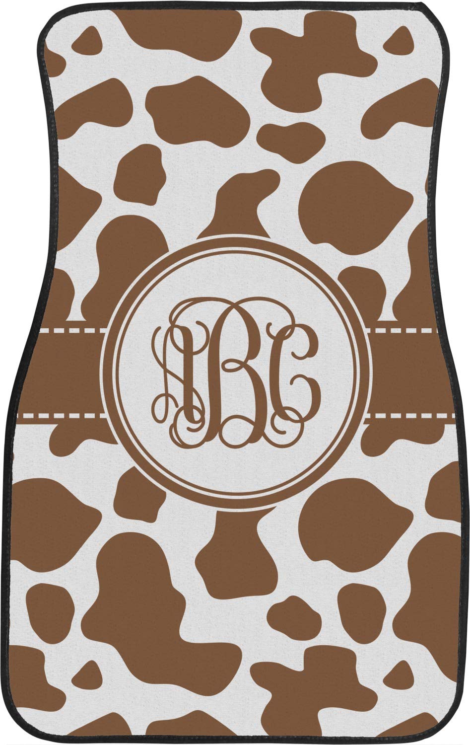 Custom Cow Print Car Floor Mats for Front Seat - Personalized Non-Slip Auto Accessories | Perfect for Trucks, SUVs & Sedans - Durable & Easy to Clean