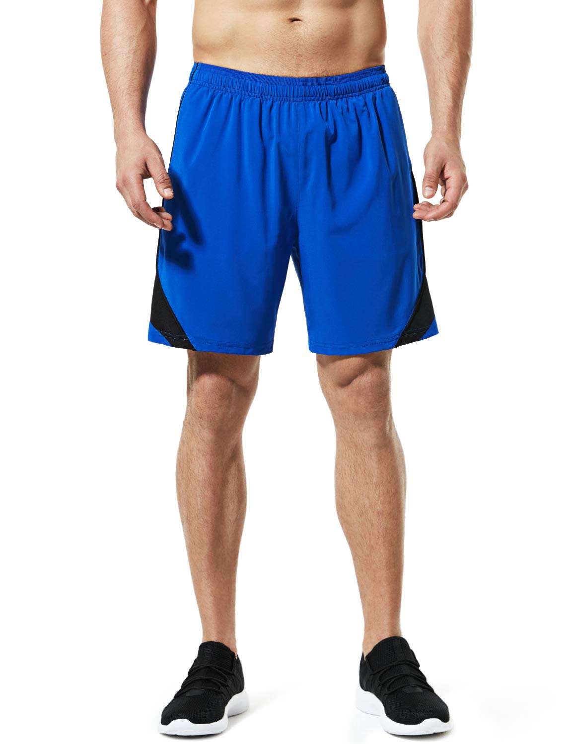 TSLA Men's 7-Inch Quick Dry Athletic Running Shorts with Pockets - Lightweight Basketball & Gym Training Workout Shorts for Running, Jogging & Sports Activities
