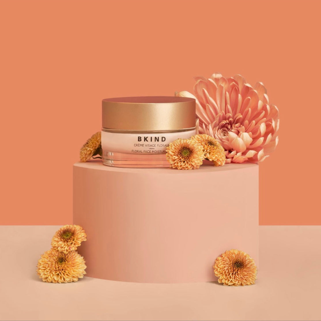Hydrating Floral Face Moisturizer with Hyaluronic Acid for Dry Skin - Daily Anti-Aging Cream for Women, Perfect for Morning & Night Skincare Routine
