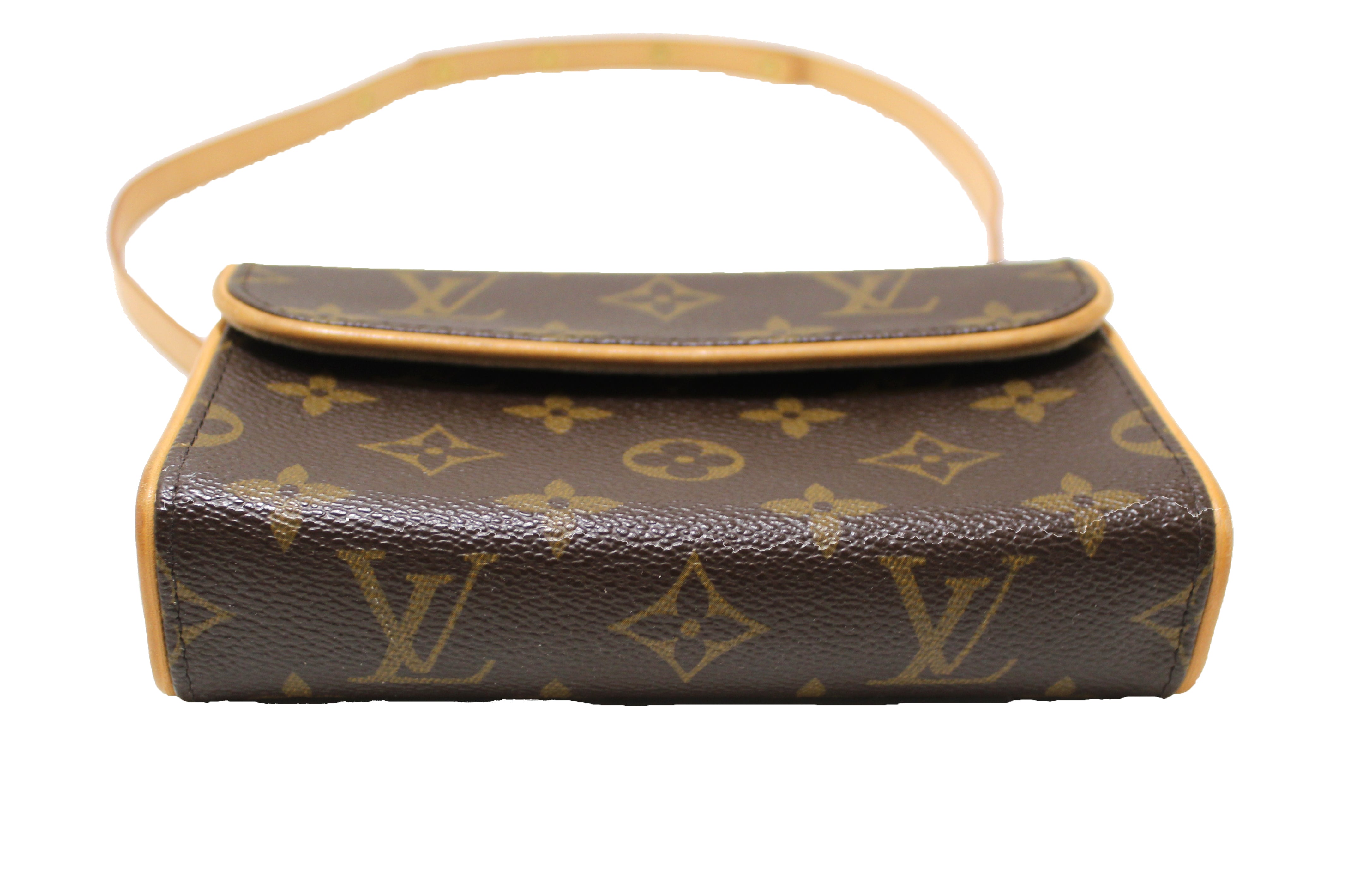 Authentic Louis Vuitton Monogram Pochette Florentine Handbag Small - Luxury Crossbody Bag for Women, Perfect for Date Night & Evening Events