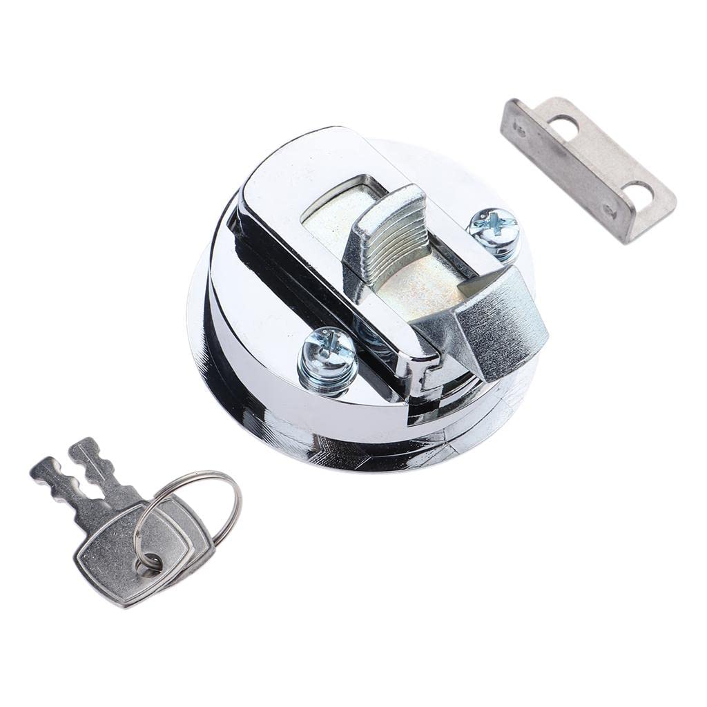 Almencla 2 Inch 50mm Marine Flush Pull Latches - 316 Stainless Steel Round Deck Hatch for Boat, RV & Yacht - Perfect for Cabinets, Hatches and Storage Compartments