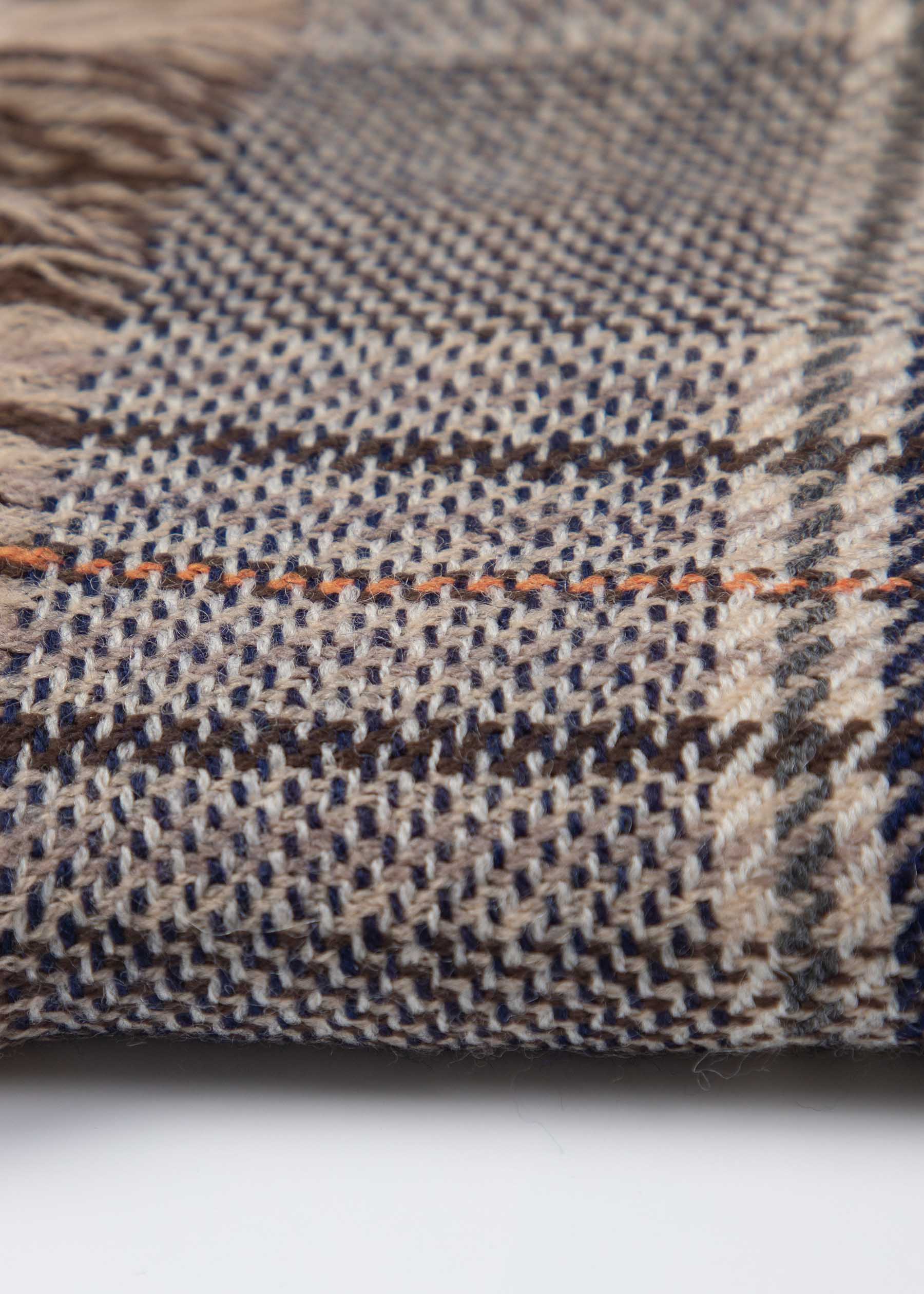Classic Plaid Fringed Wool Scarf - Warm Winter Fashion Accessory for Women & Men - Perfect for Outdoor Activities, Travel & Cold Weather
