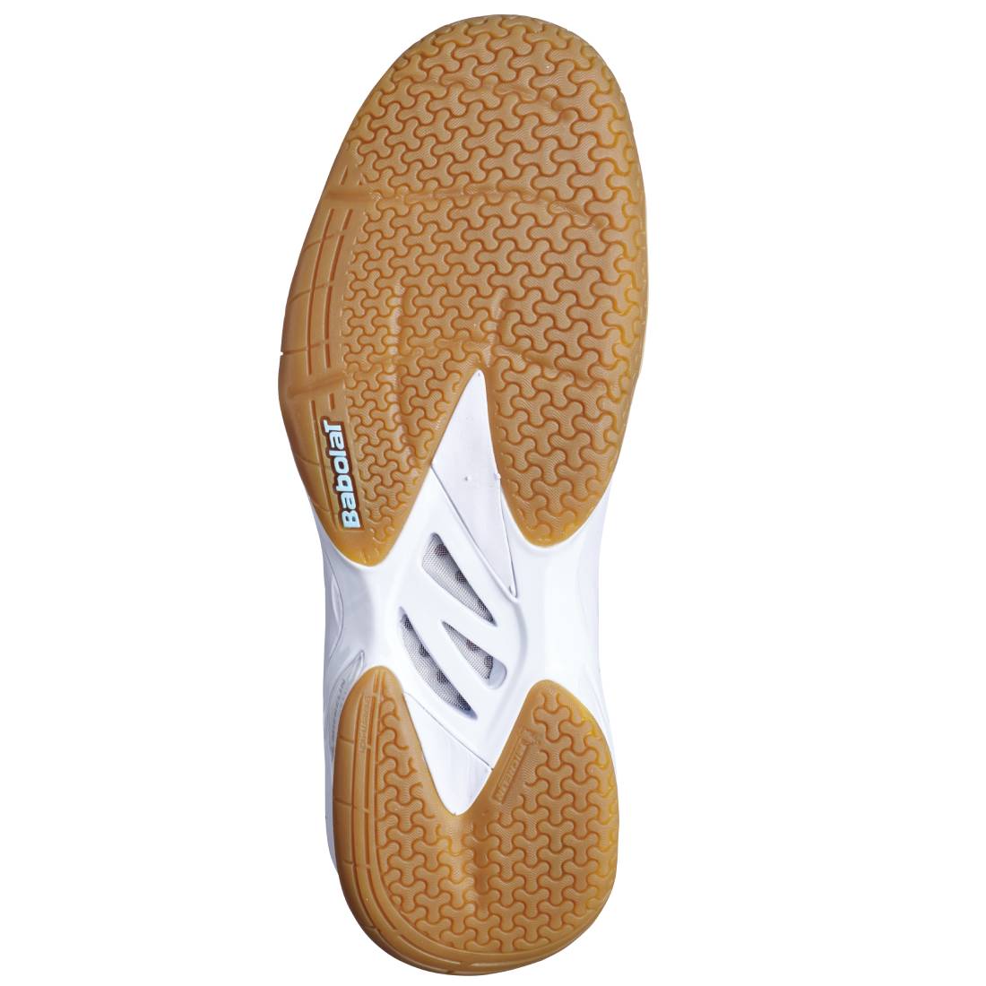 Babolat Shadow Spirit Women's Indoor Court Shoes - Lightweight Tennis Shoes for Women with Cushioning & Support (White/Light Blue) | Perfect for Indoor Tennis, Badminton & Squash Games