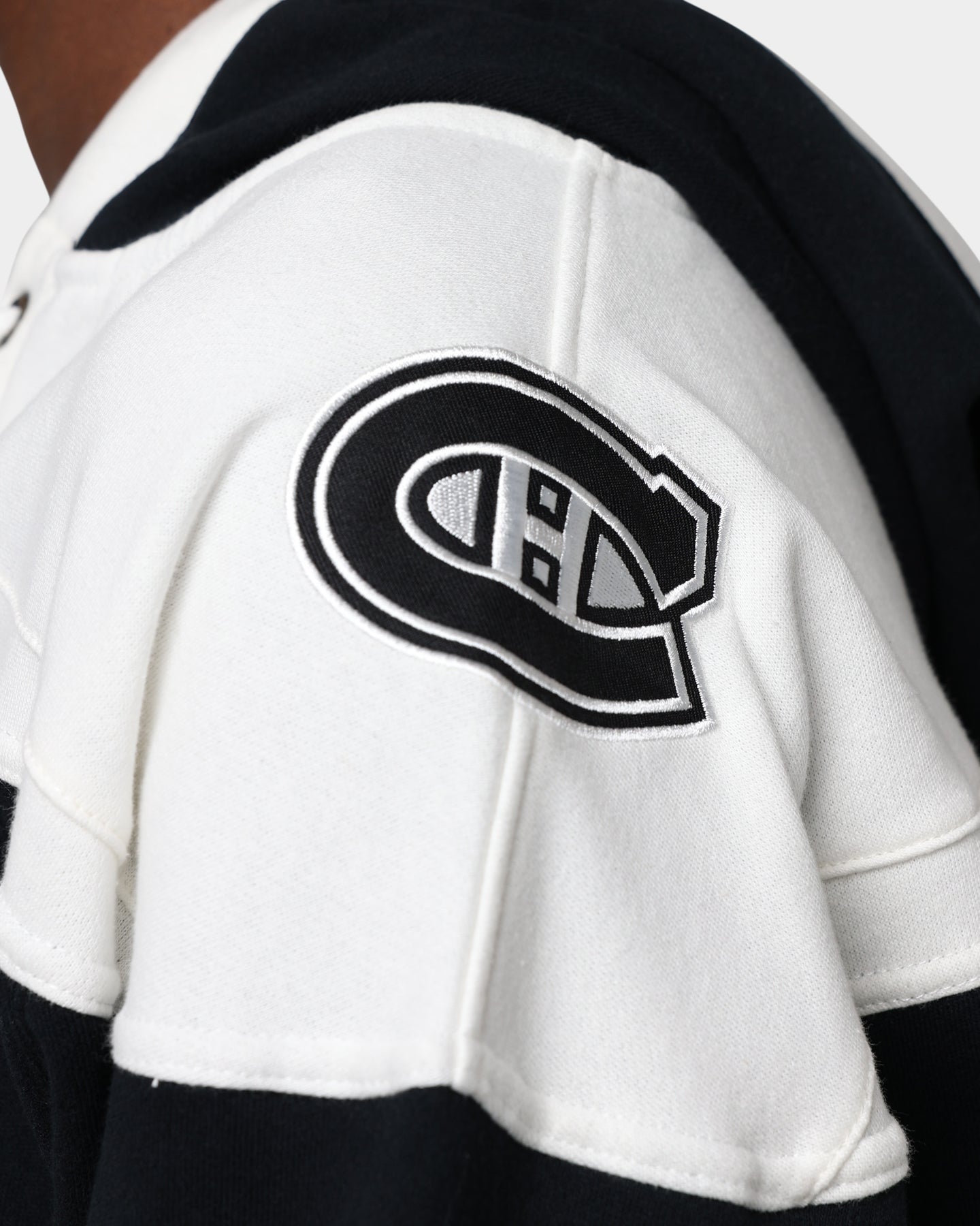47 Brand Montreal Canadiens Superior Lacer Hoodie - Men's NHL Hockey Pullover Sweatshirt - Jet Black - Perfect for Game Day & Casual Wear