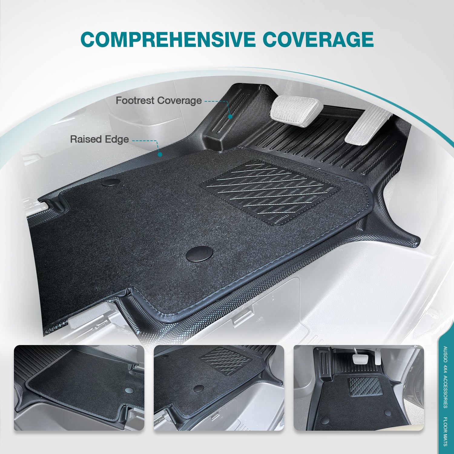 Premium Double Layer All-Weather Car Floor Mats for Hyundai Staria & Staria Load (2021-Present) - Heavy Duty Protection for Mud, Snow & Spills - Perfect for Family, Commuting & Road Trips
