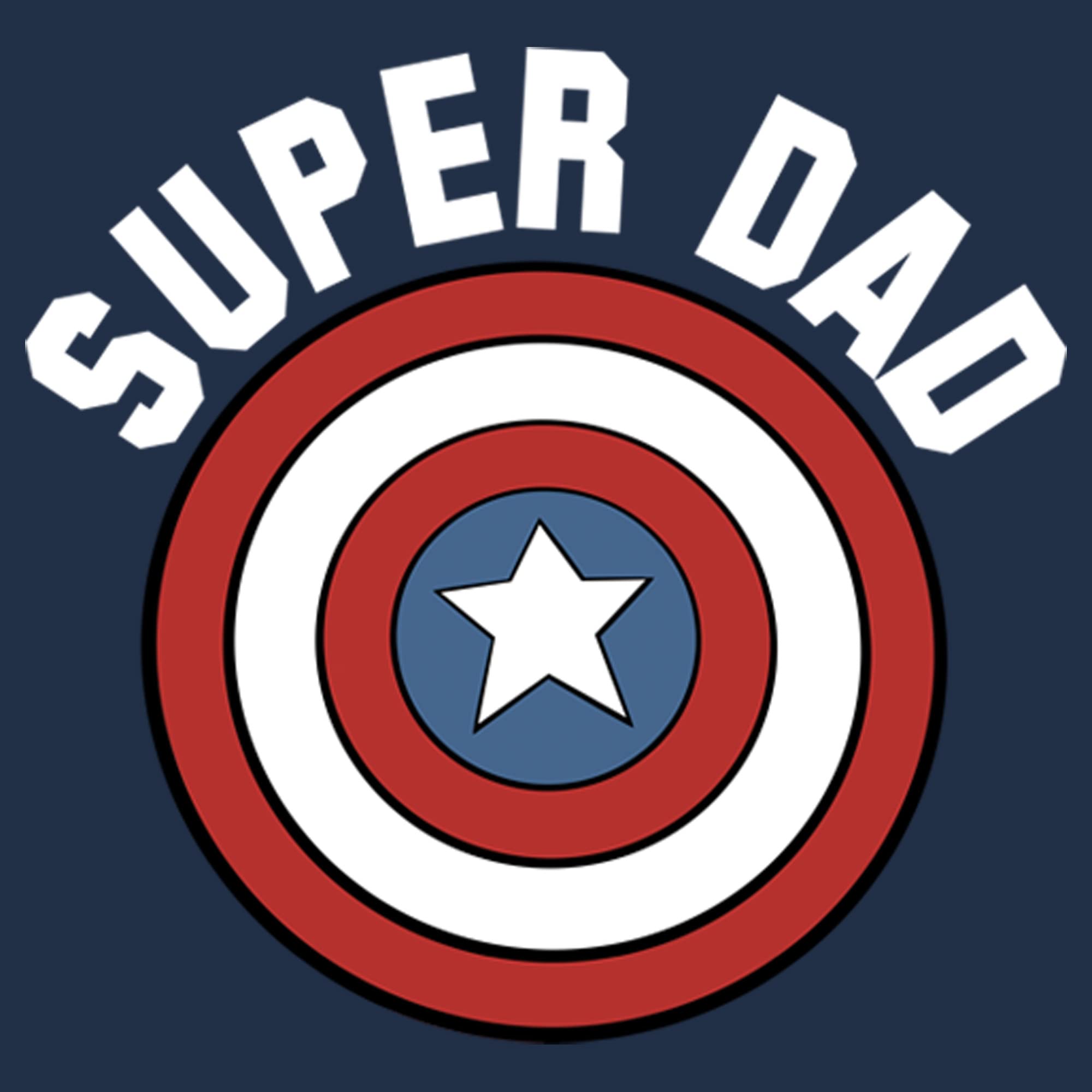 Marvel Captain America Shield Graphic Long Sleeve T-Shirt for Men | Superhero Dad Gift | Casual Wear & Cosplay Costume