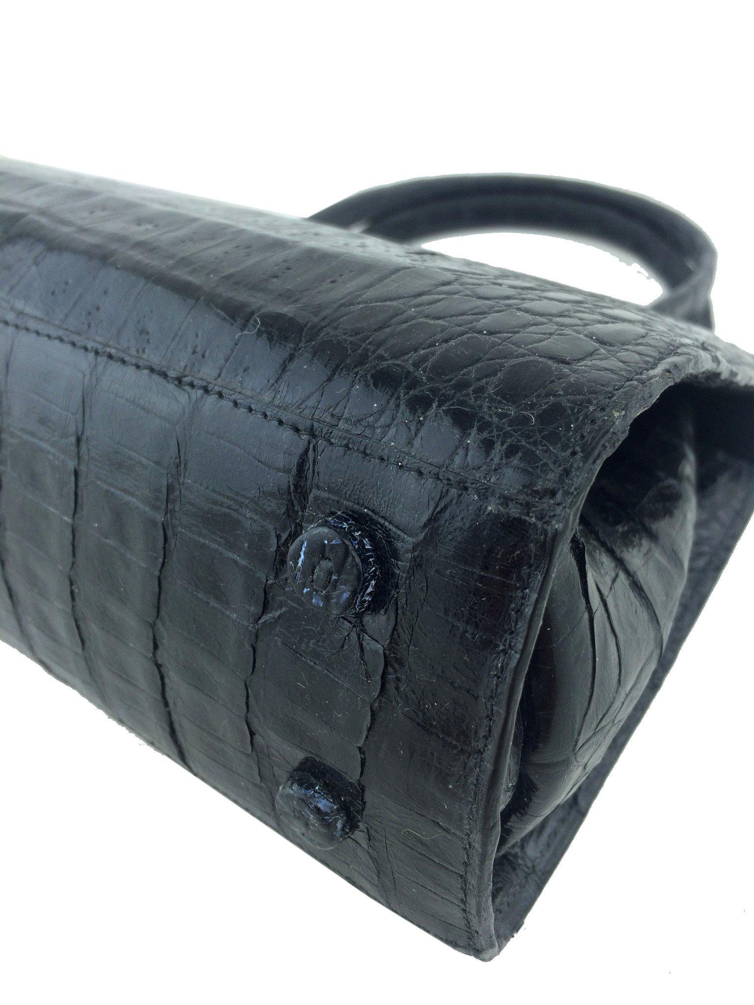 Nancy Gonzalez Wallis Small Crocodile Leather Handbag - Luxury Women's Crossbody Purse for Evening Parties & Special Occasions
