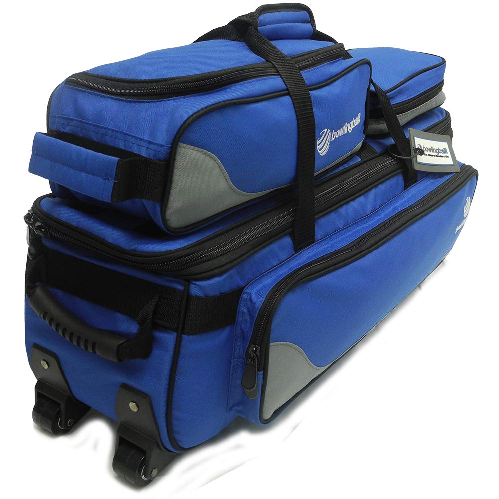 Pyramid Path Triple Tote Roller Plus Bowling Bag with Detachable Shoe Compartment (Fits US Men's Size 15) - Lightweight Travel Luggage with Accessory Pockets | Perfect for Gym, Bowling, Business Trips & Weekend Getaways