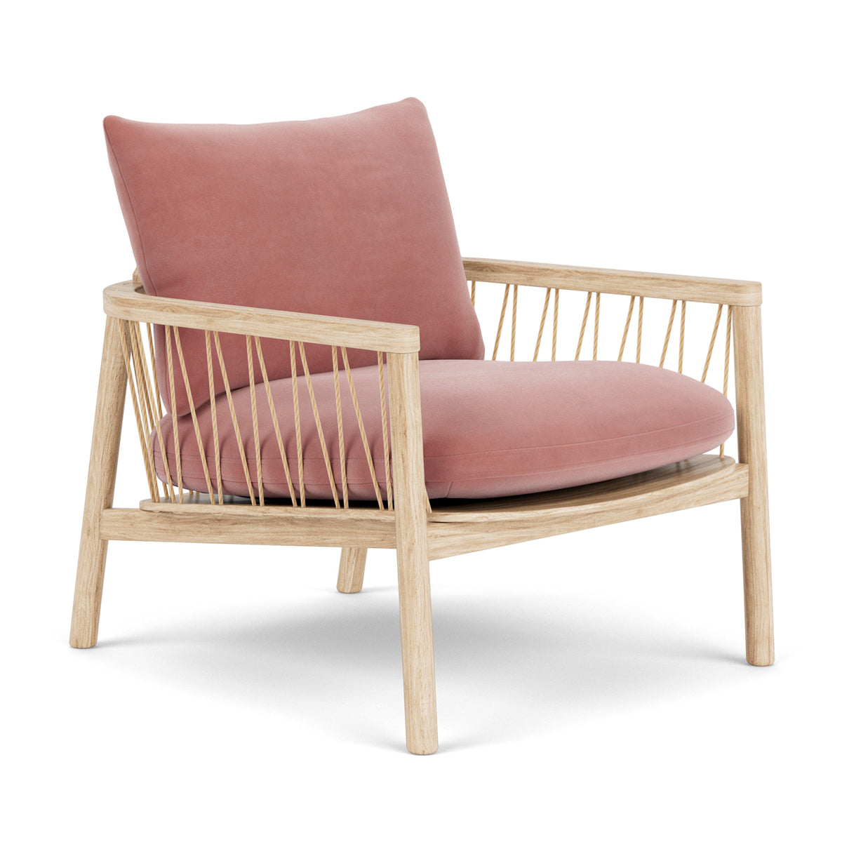 Luxury Enzo Velvet Armchair - Modern Accent Chair for Living Room, Bedroom & Office - Soft Upholstered Lounge Chair with Solid Wood Legs - Perfect for Home Decor, Reading Nook & Relaxation