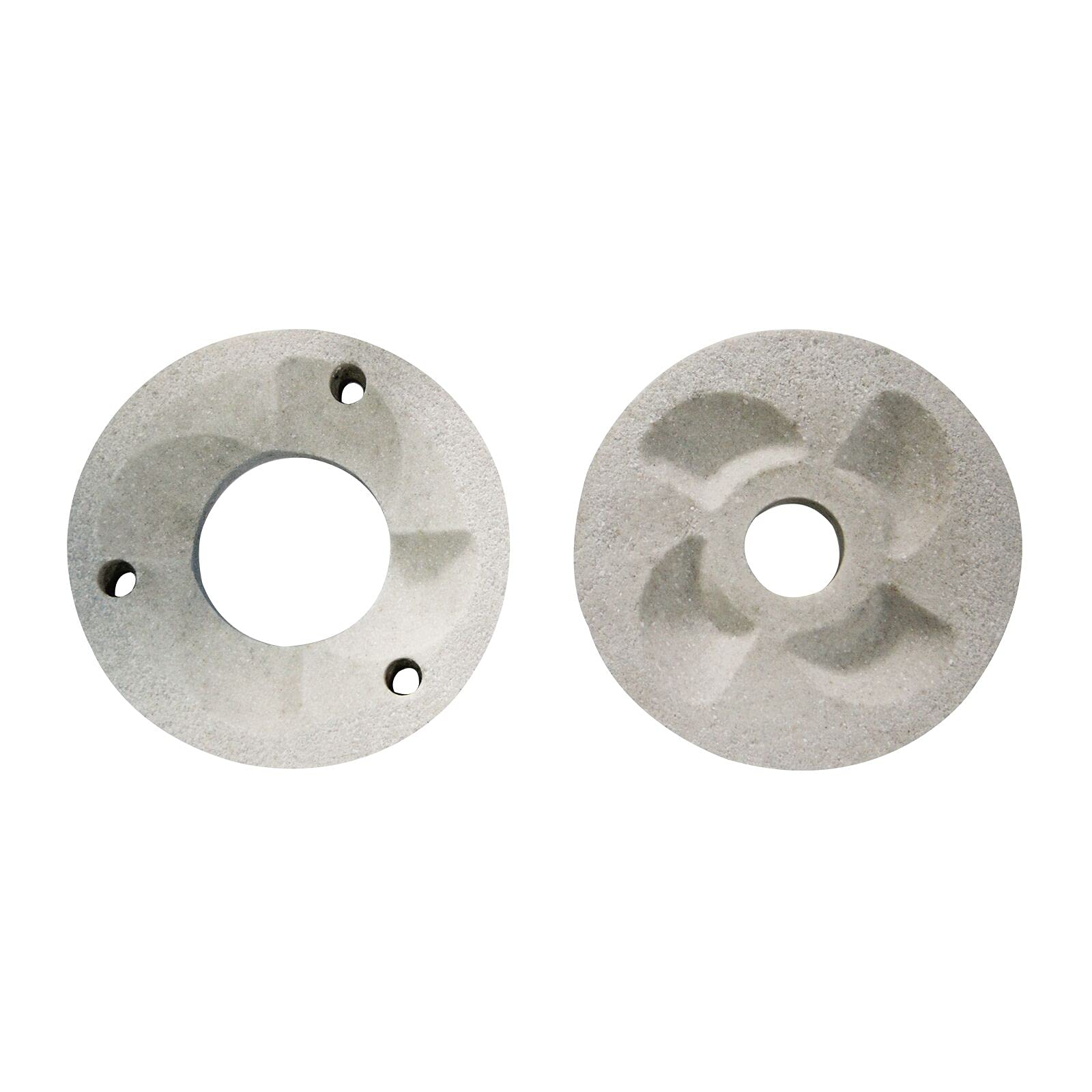 2Pcs Sand Grinding Discs for 110V Electric Wet & Dry Grinder Machine - Compatible with 3000W Flour Mill, Cereals Grinder - Perfect for Home Baking, Coffee Bean Grinding & Grain Processing