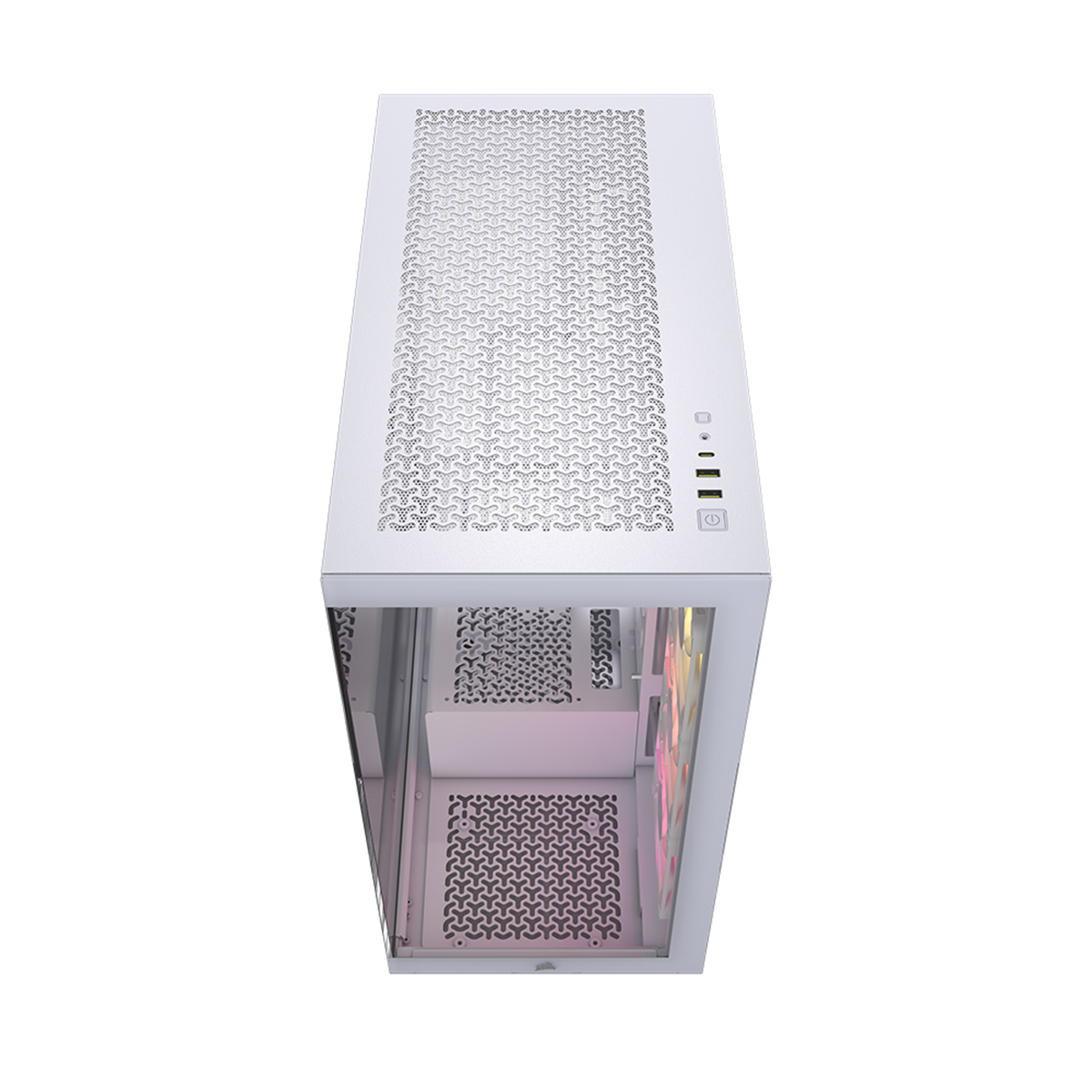 Corsair 3500X RGB iCUE Mid Tower Gaming PC Case - Tempered Glass White - High Airflow Design for Gaming & Streaming Setup