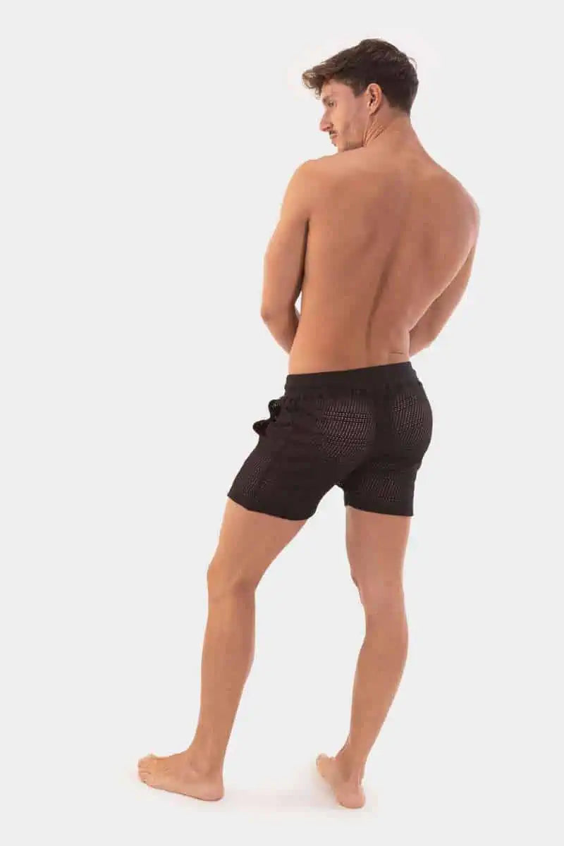 Buko 4 Black Crochet Shorts - Stylish Women's Barcode Berlin Shorts for Summer Outfits & Beach Wear
