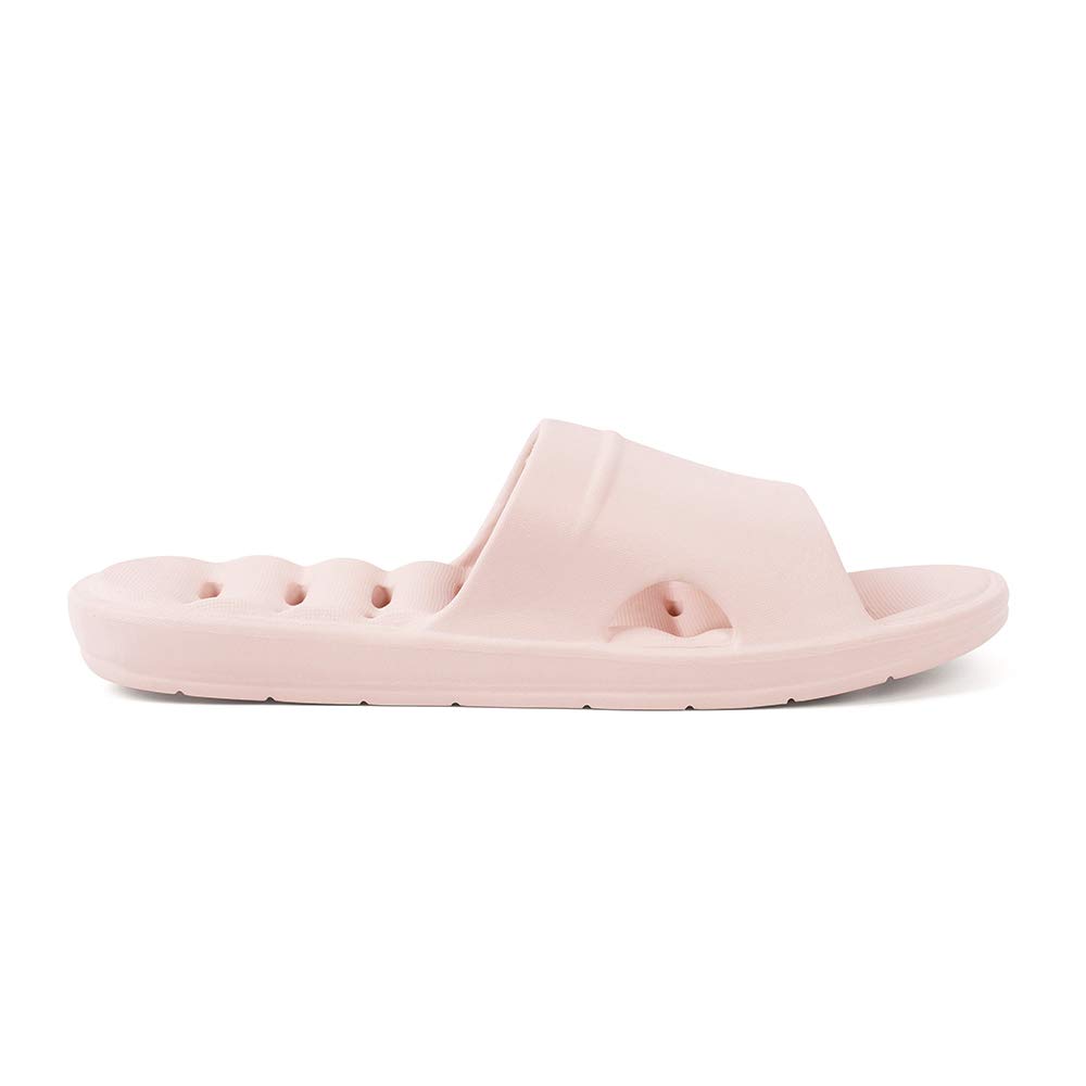 Luffymomo Women's Non-Slip Shower Sandals with Drainage Holes - Comfortable Bathroom Slippers for Spa, Pool & Home Use