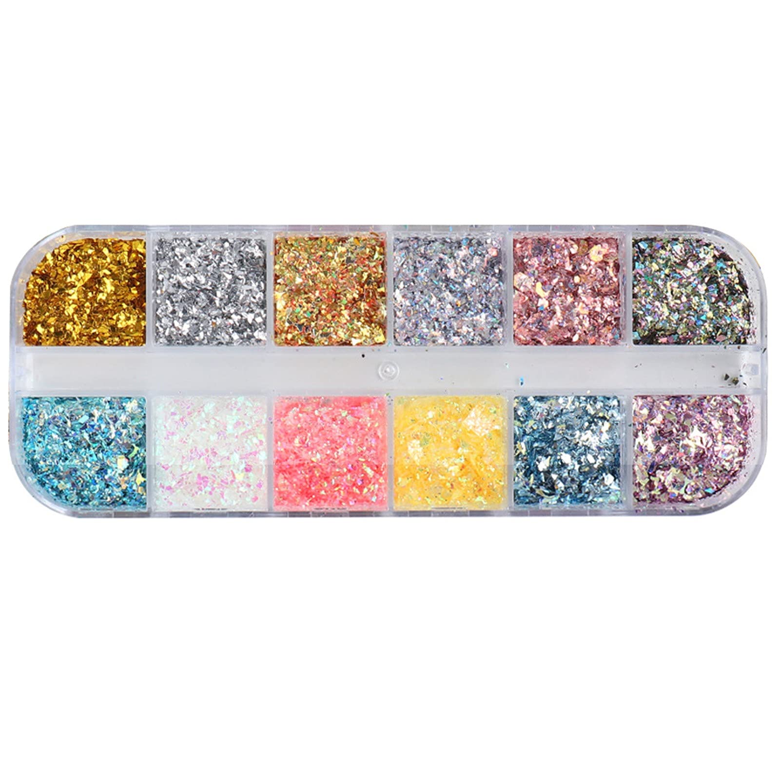 Foil Decor Sequins Mirror Aluminum Glitter Nail Art - Irregular Nail Stickers for DIY Manicure | Perfect for Party, Wedding & Special Occasion Nail Designs