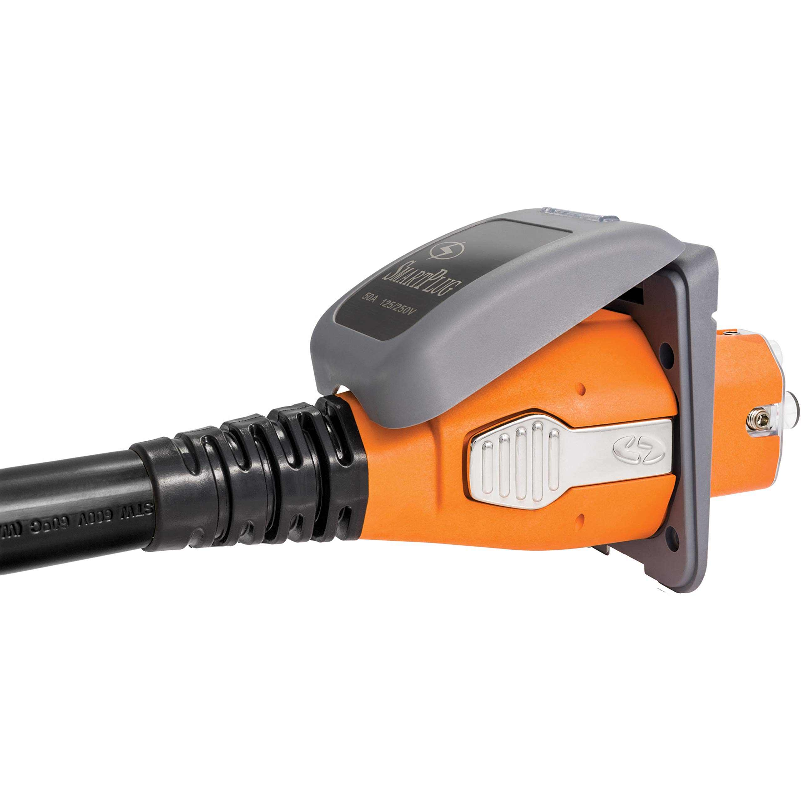 50 Amp SmartPlug RV Power Outlet Combo Kit - Heavy Duty Gray Plastic for Campers, Trailers & Motorhomes - Outdoor & Marine Use